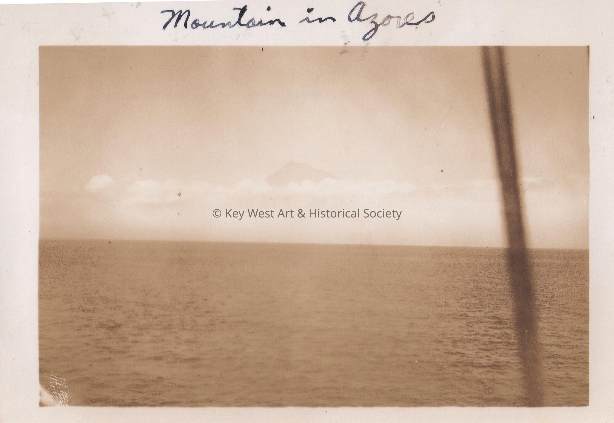 Azores viewed from the U.S.S. Key West (PF-17); © Key West Art & Historical Society