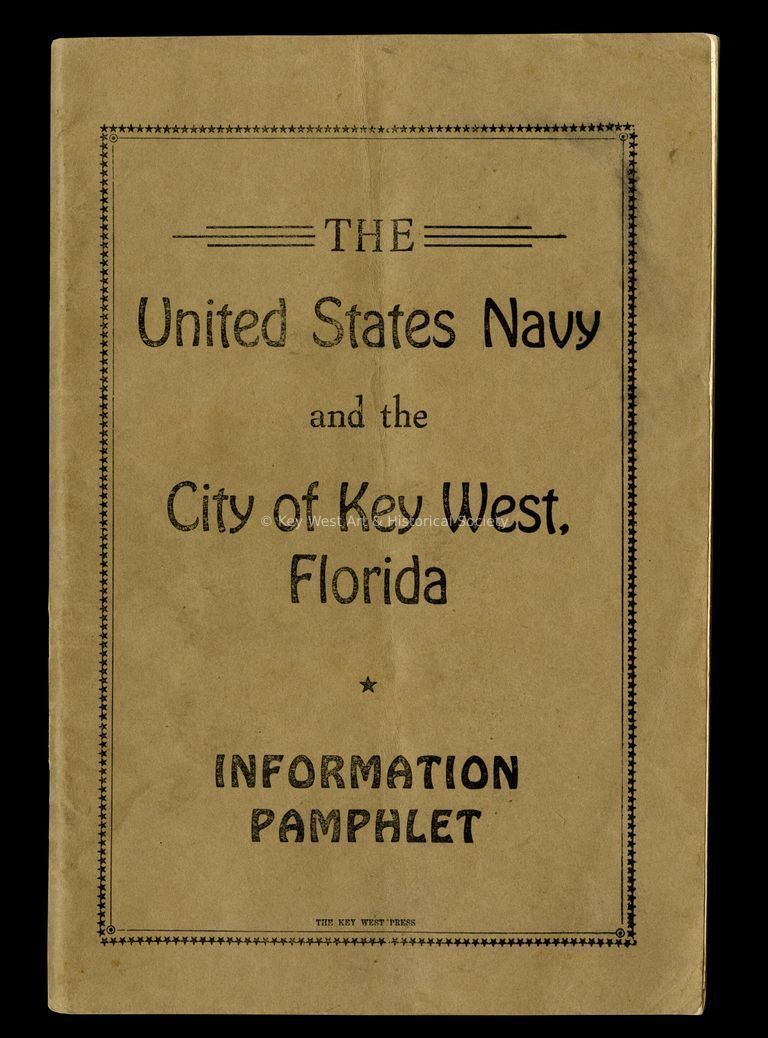 'The United States Navy and the City of Key West, Florida' Pamphlet picture number 1