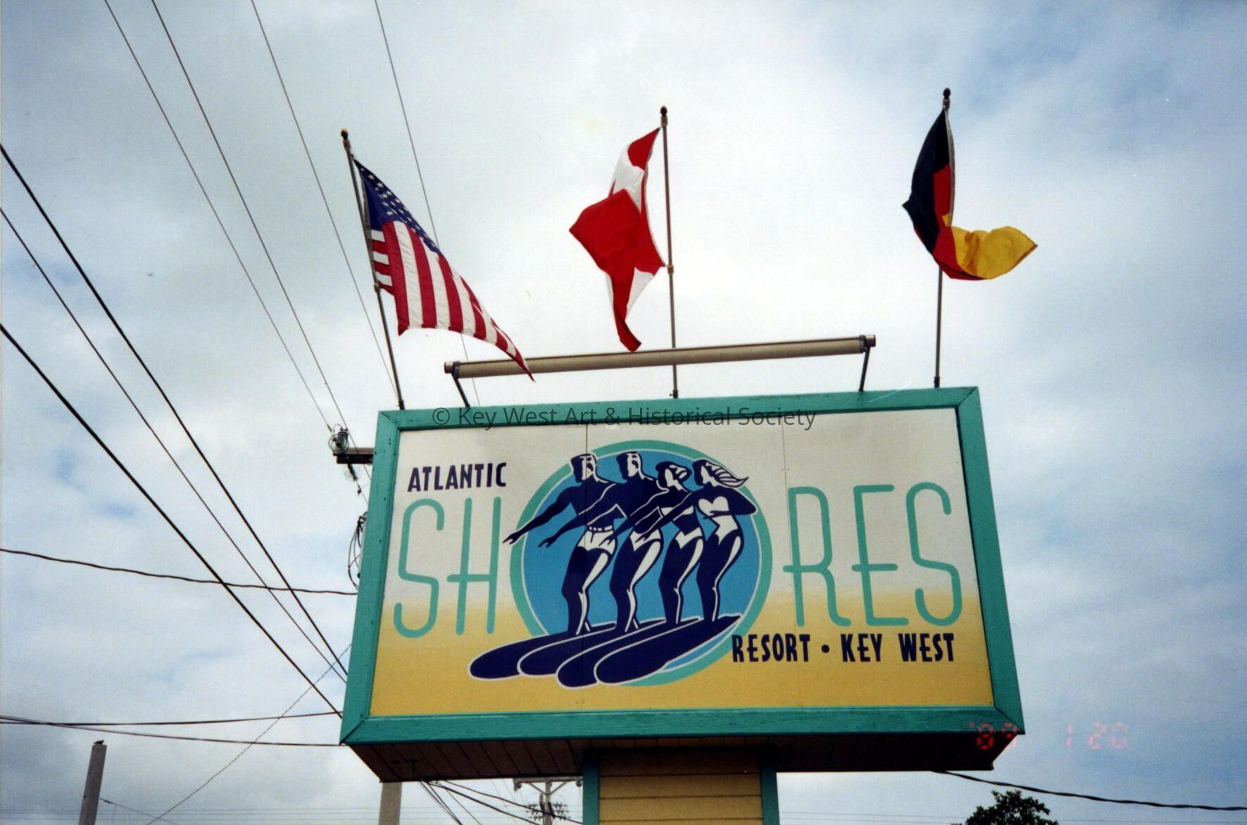 Atlantic Shores Resort Sign; Copyright: @ Key West Art & Historical Society; Origformat: Print-Photographic
