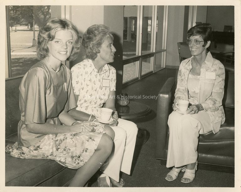 3 Unknown woman at a party