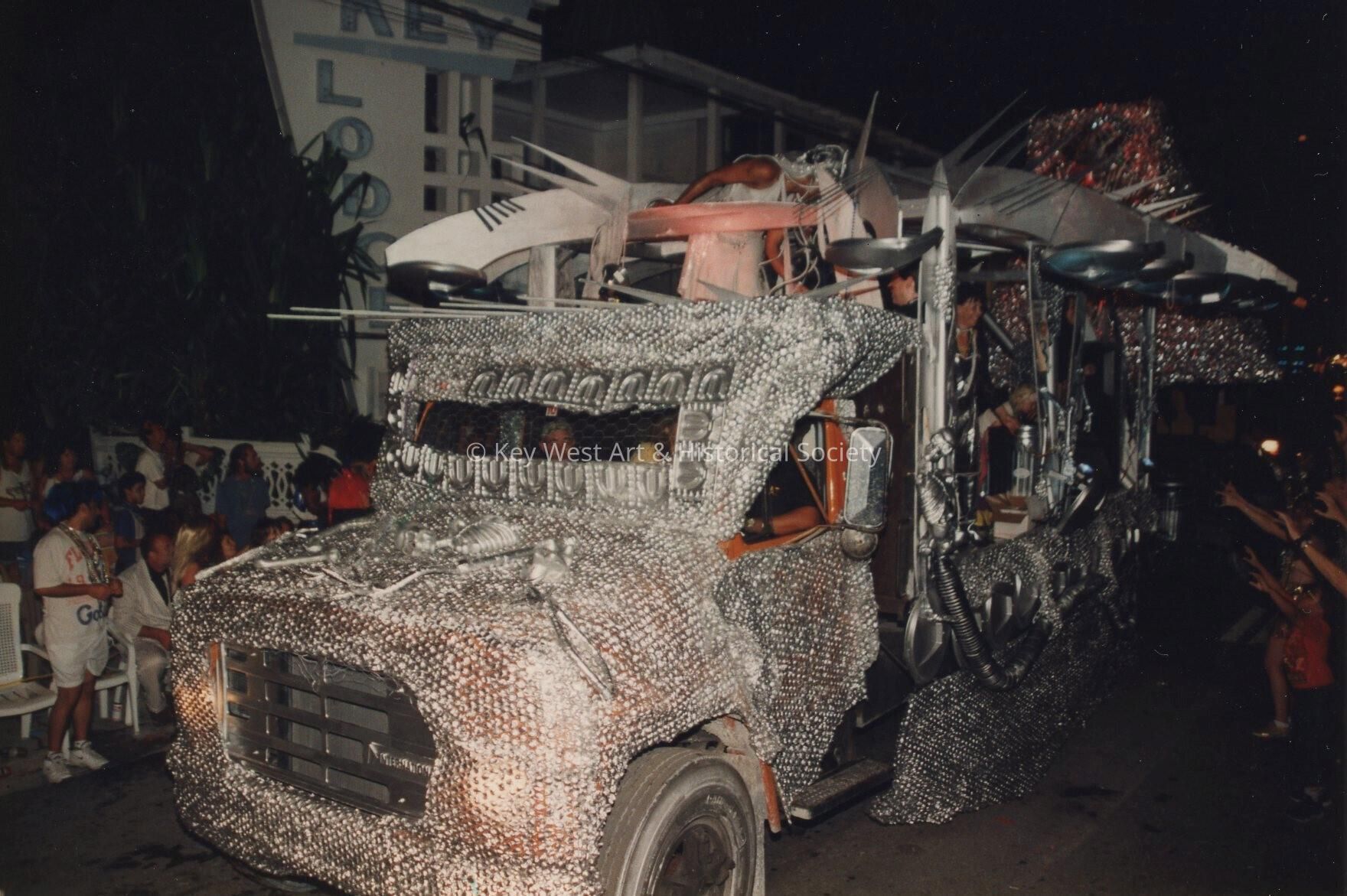 A float in the parade.