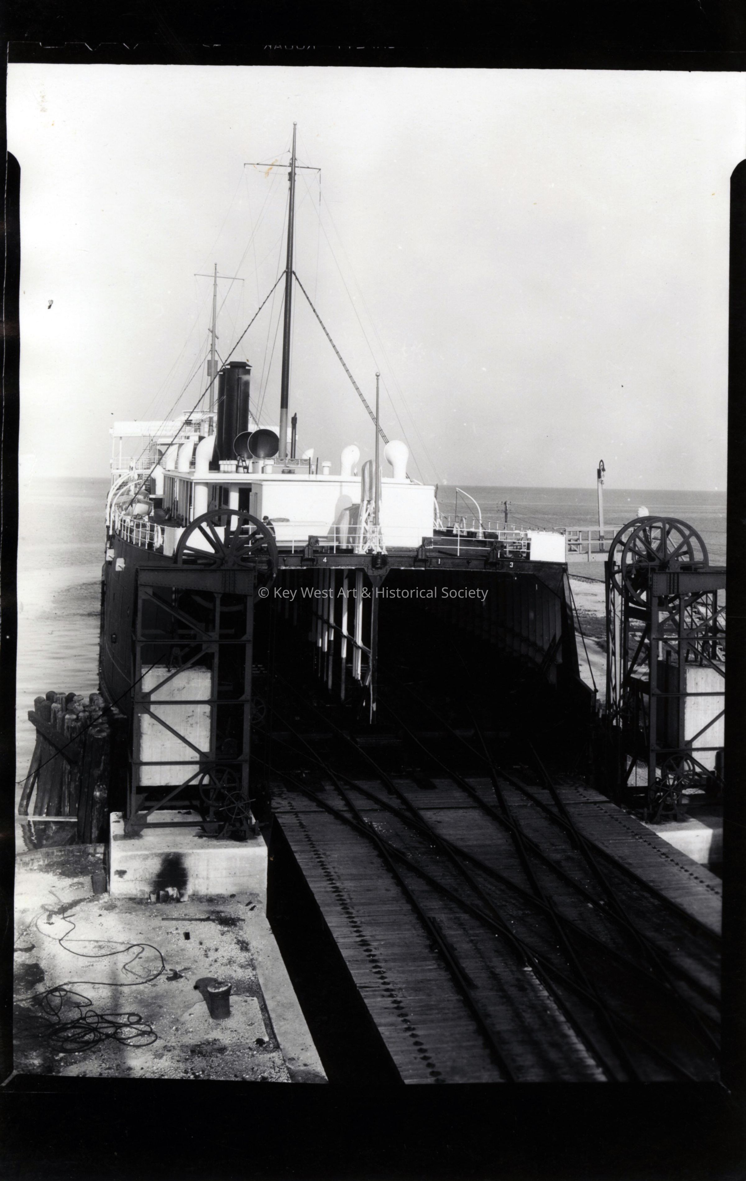 Florida East Coast Railway Railcar Ferry; © Key West Art & Historical Society
