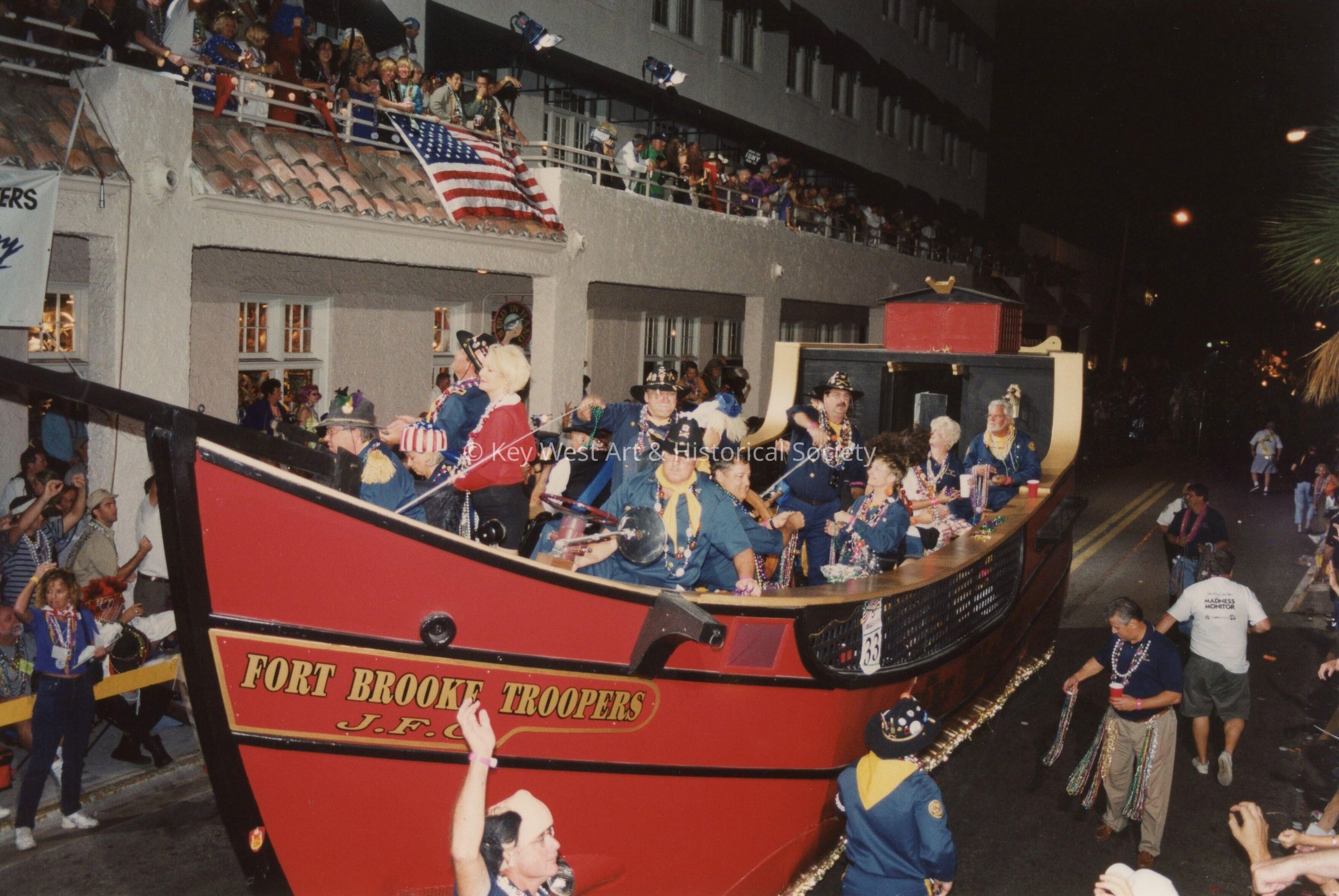 A float in the parade.
