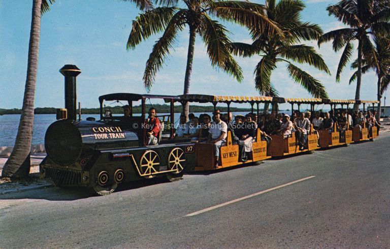          64-Passenger Conch Tour Train; © Key West Art & Historical Society
   