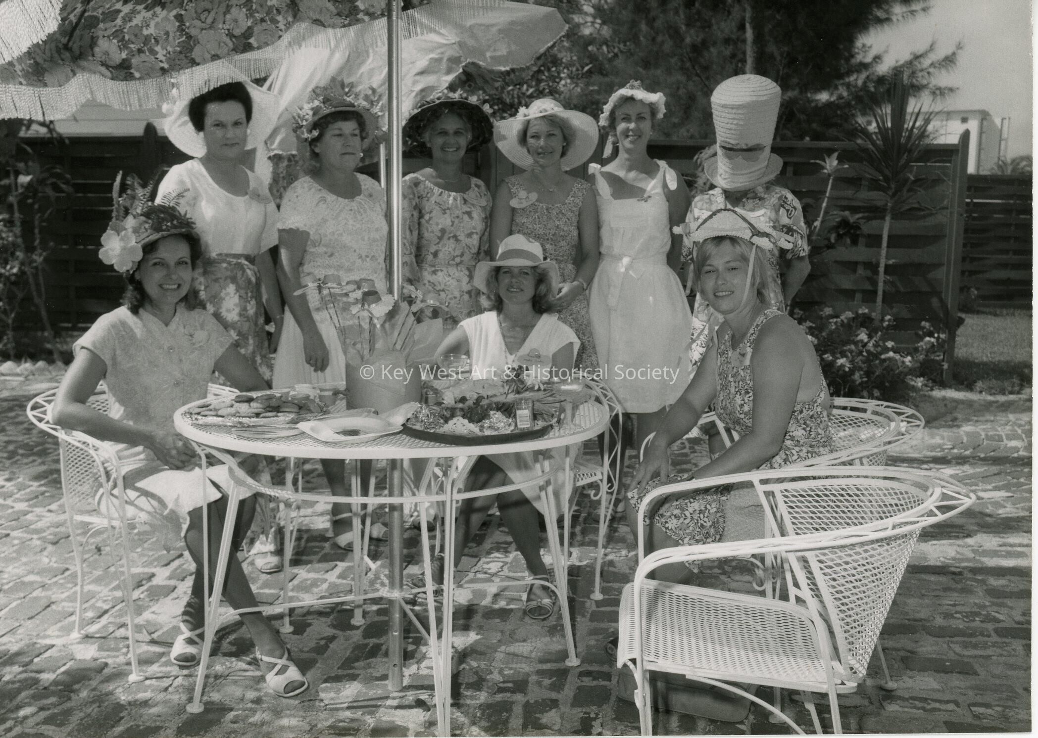 A group of unknown woman at a get together