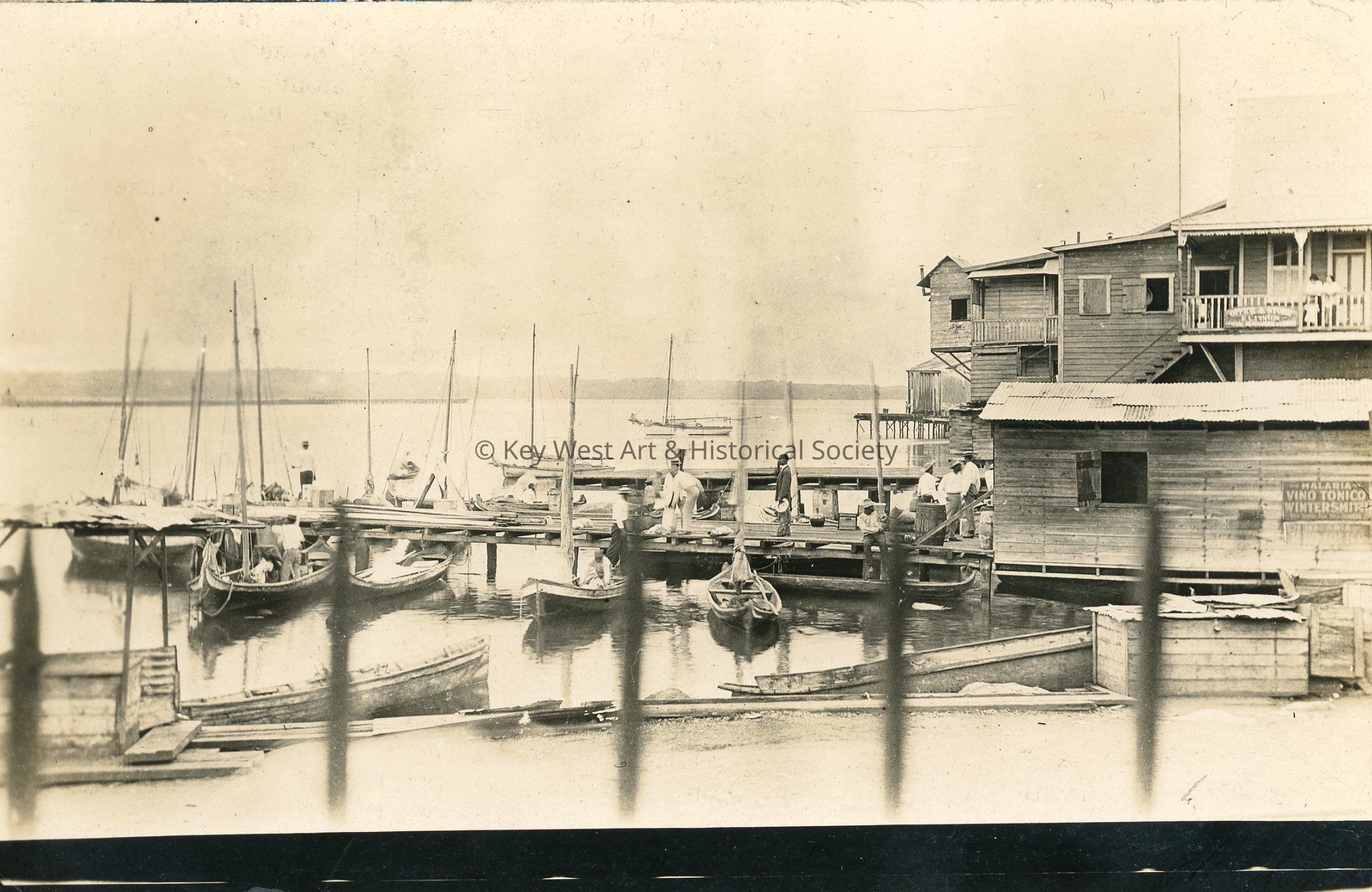 Docked Fishing Boats in Colon; © Key West Art & Historical Society