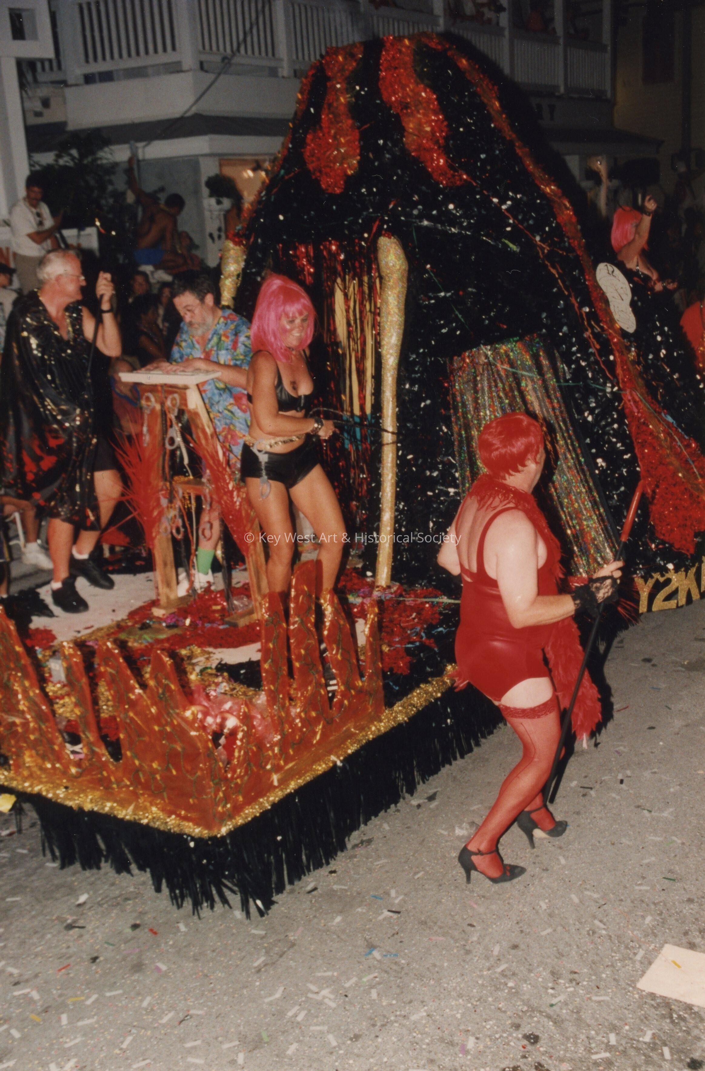 A float in the parade.