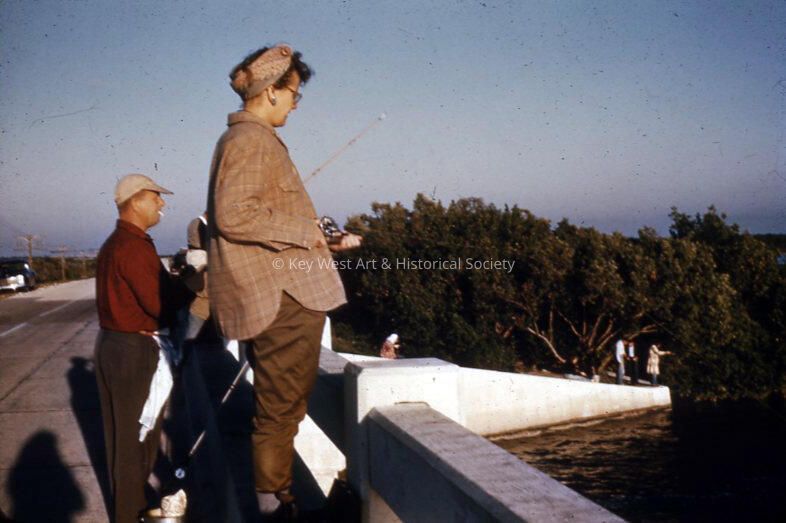 Fishing From the Seven Mile Bridge; © Key West Art & Historical Society