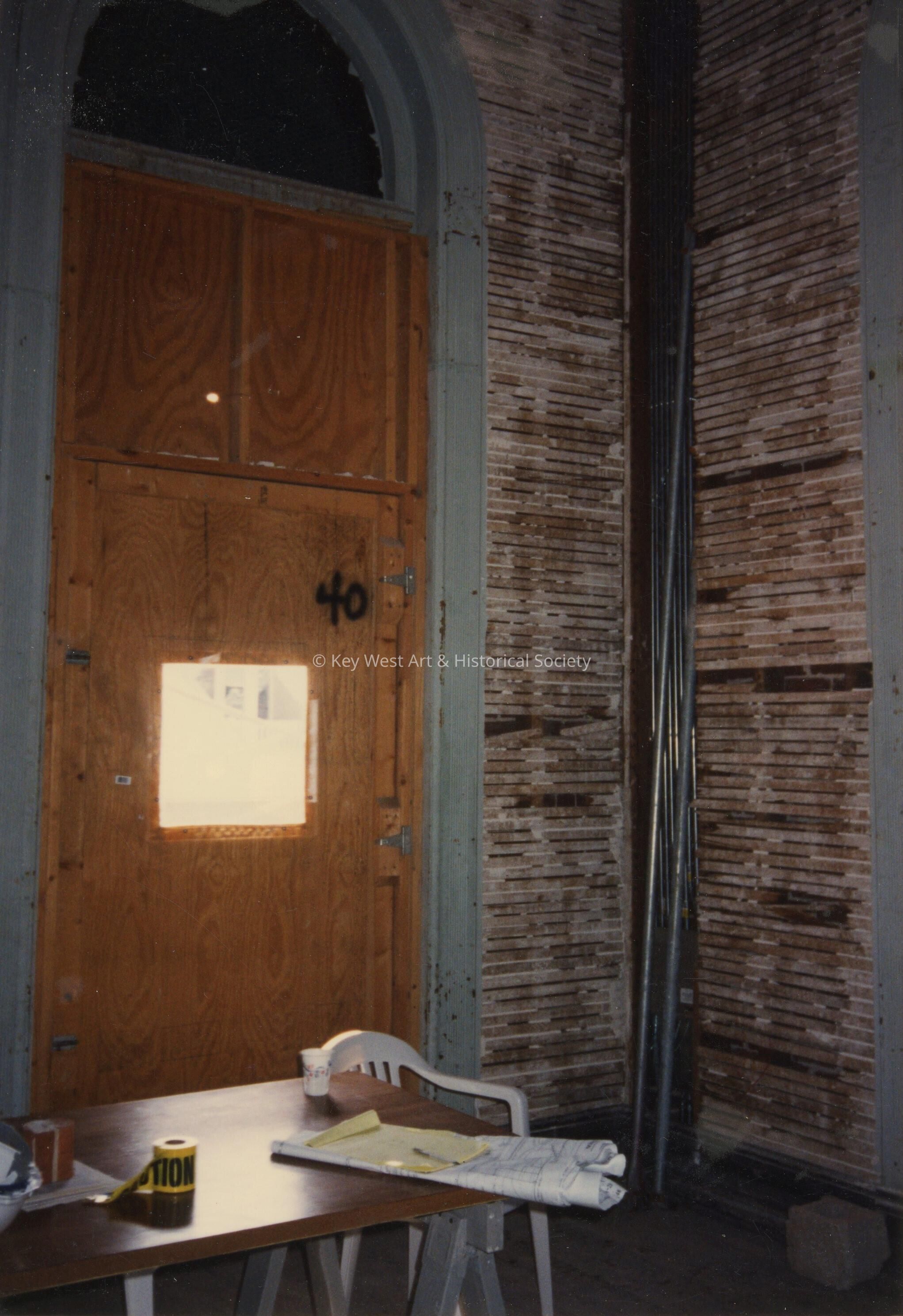 A door labeled number 40.