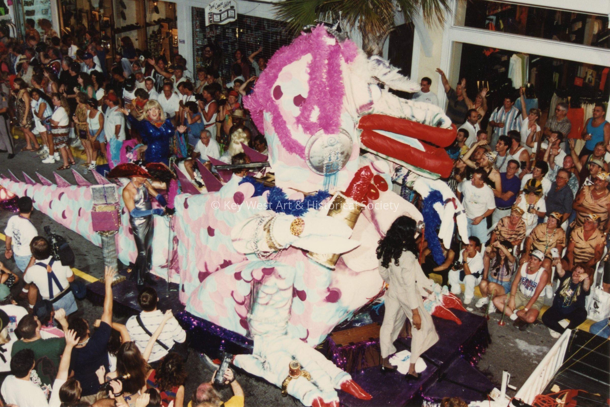 A float in the parade.