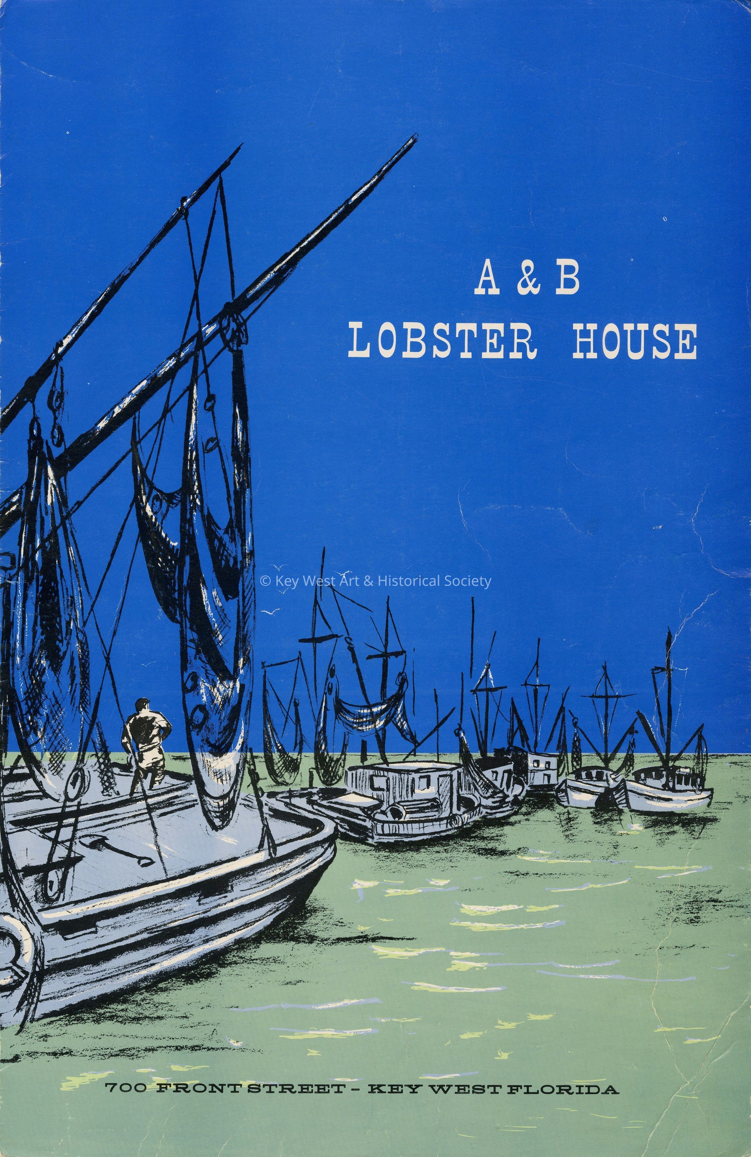 A&B Lobster House Menu; © Key West Art & Historical Society