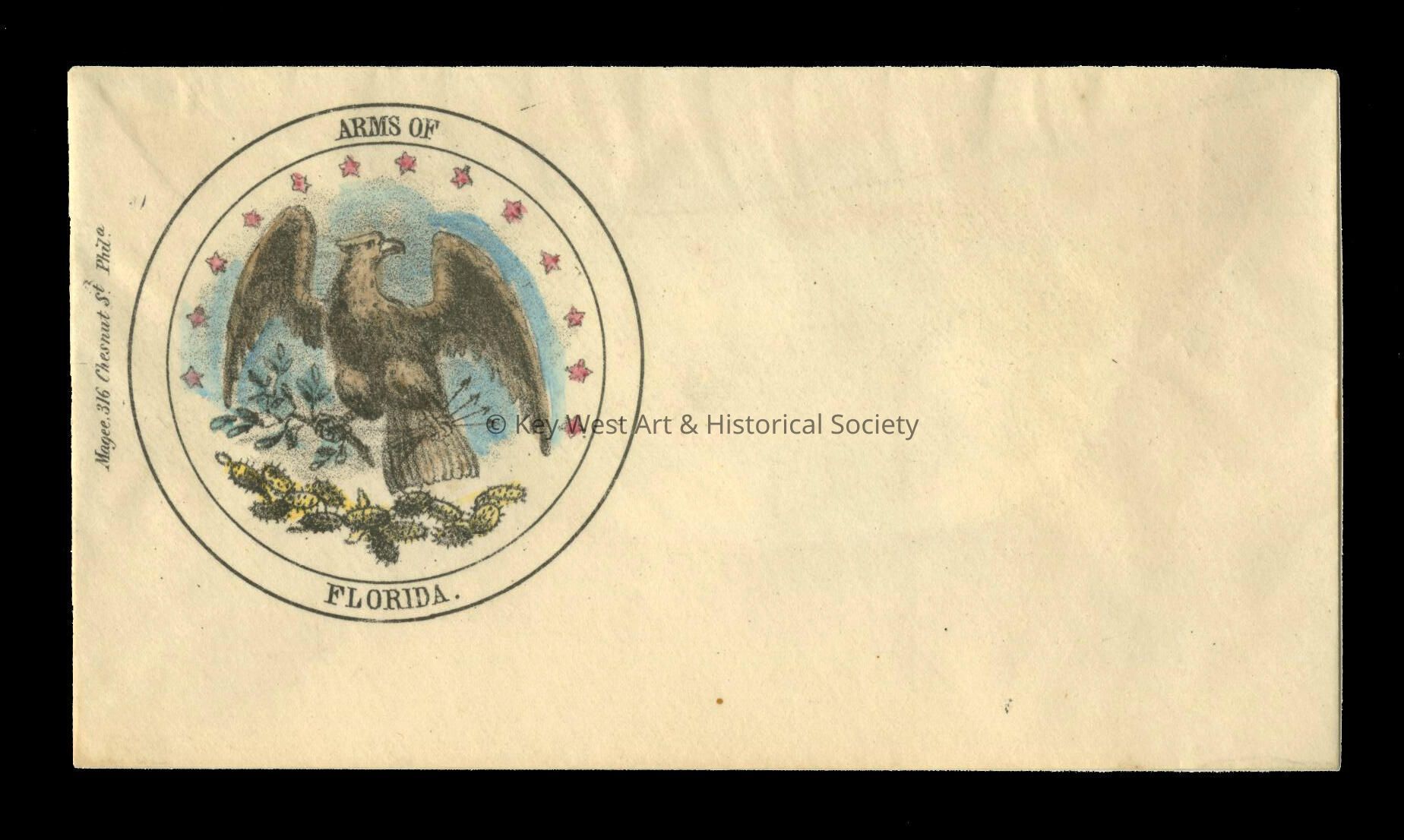 Arms of Florida Envelope; Copyright: © Key West Art & Historical Society; Origformat: Artifact