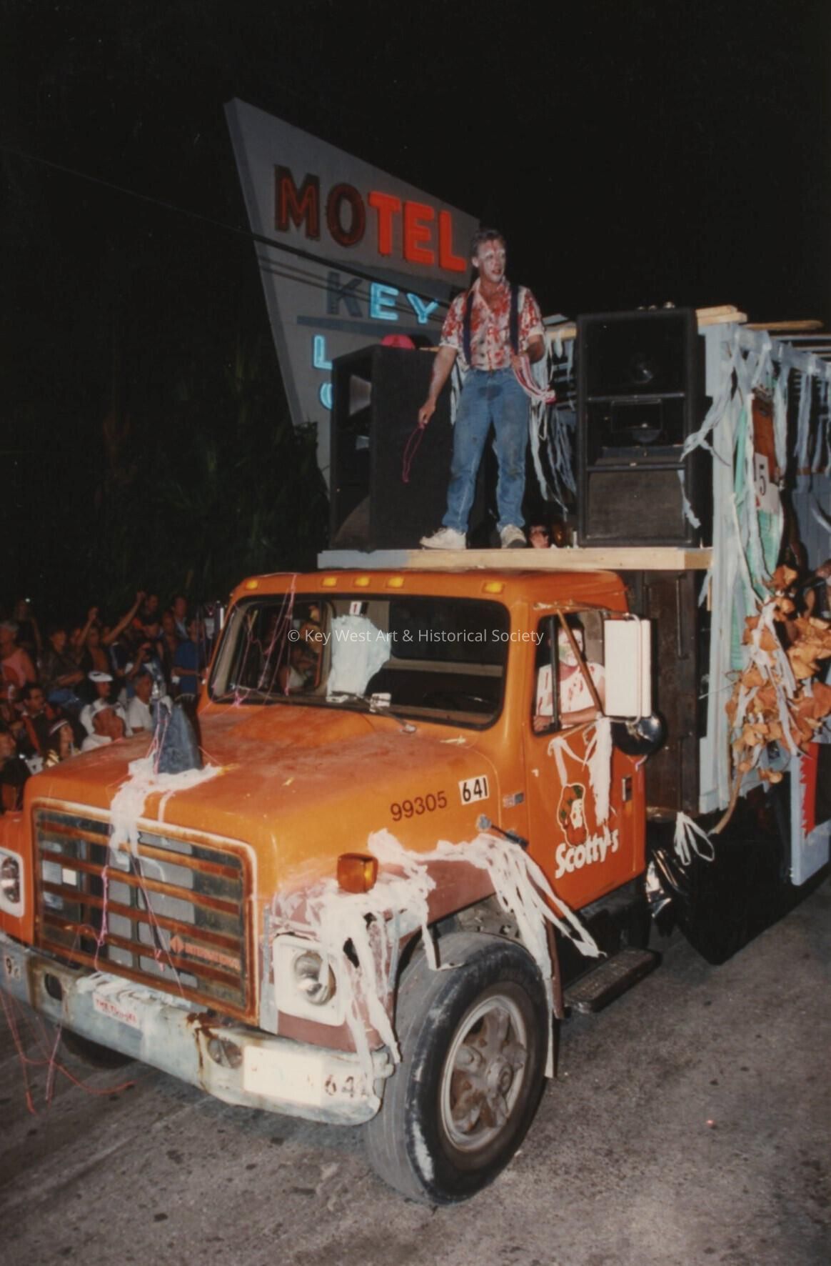 A float in the parade.