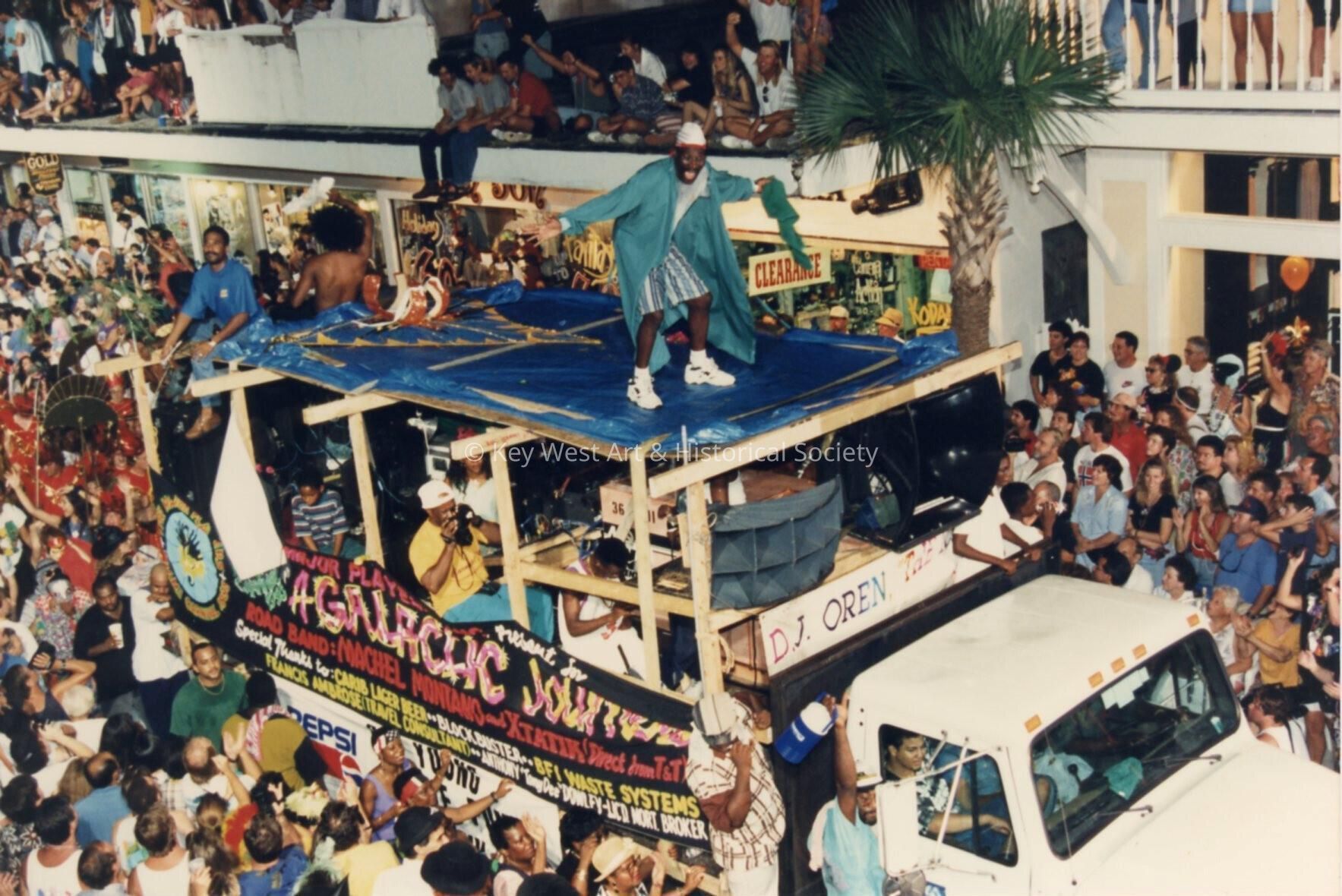 A float in the parade.
