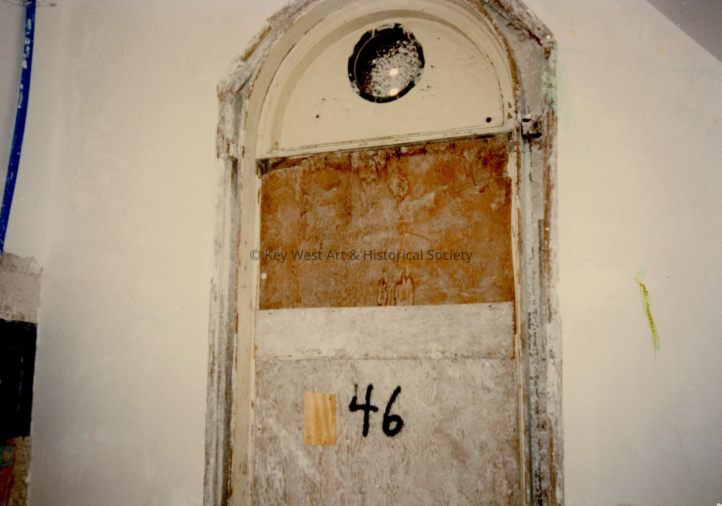 A window with the number 46.