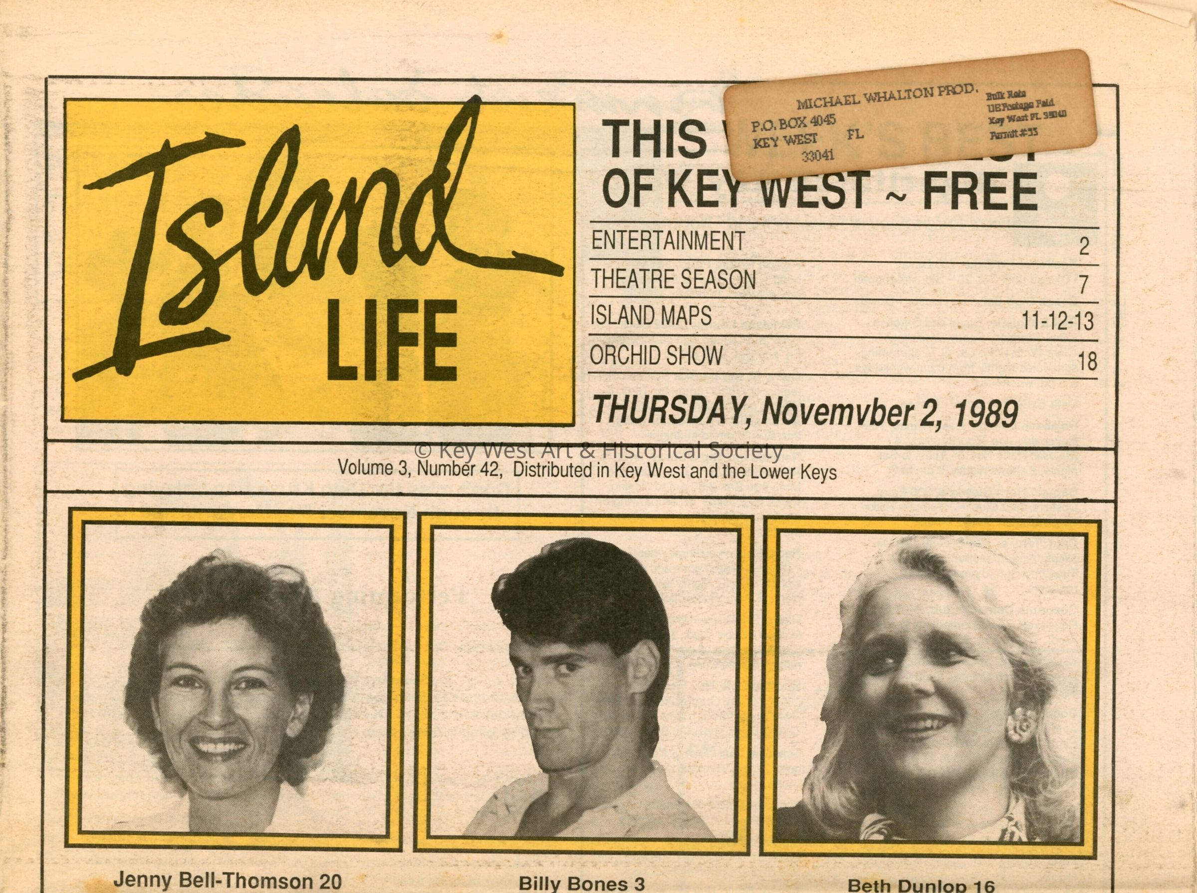 A few articles in the Island Life newspaper about Fantasy Fest.
