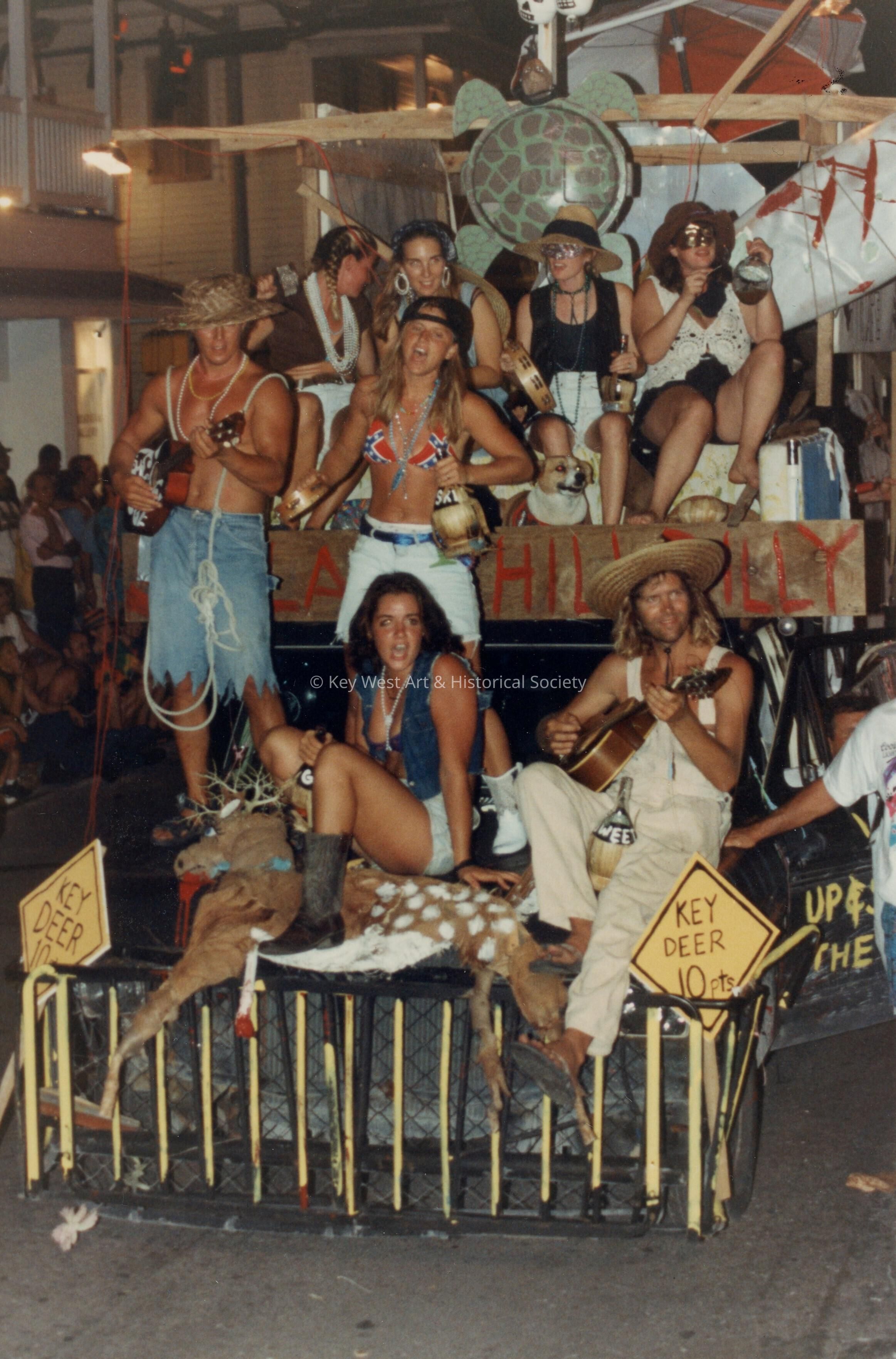 A float in the parade.