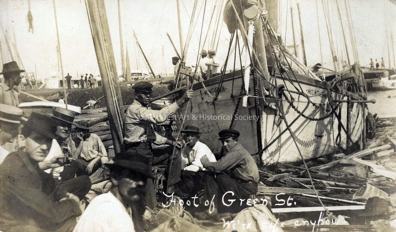 Hurricane Damage at Key West Waterfront; © Key West Art & Historical Society