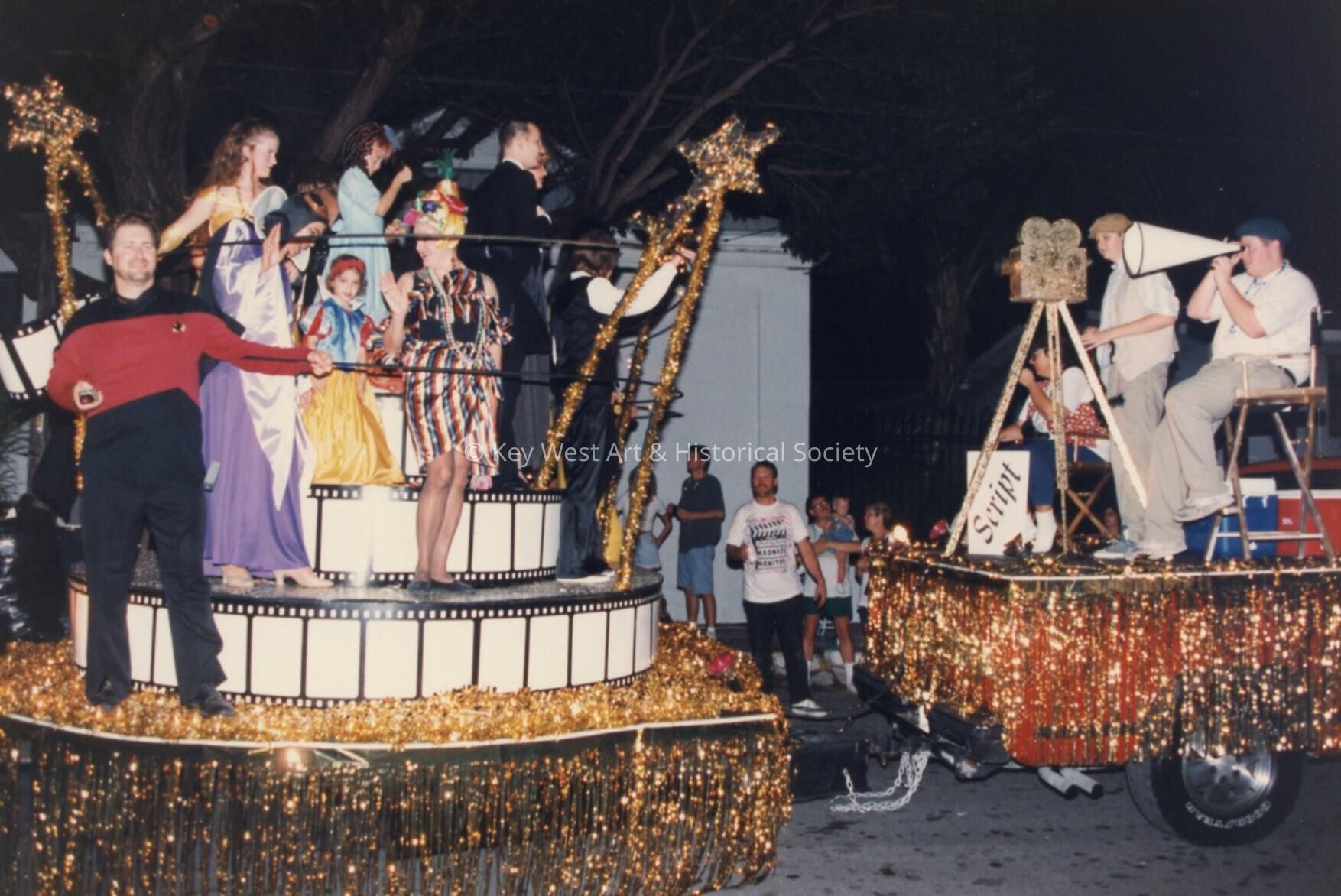A float in the parade.