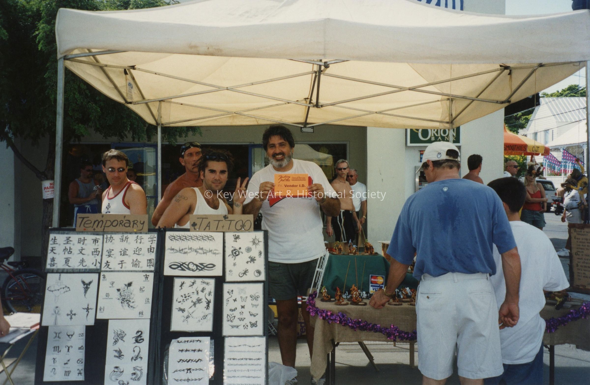 A vendor at the FF street fair.