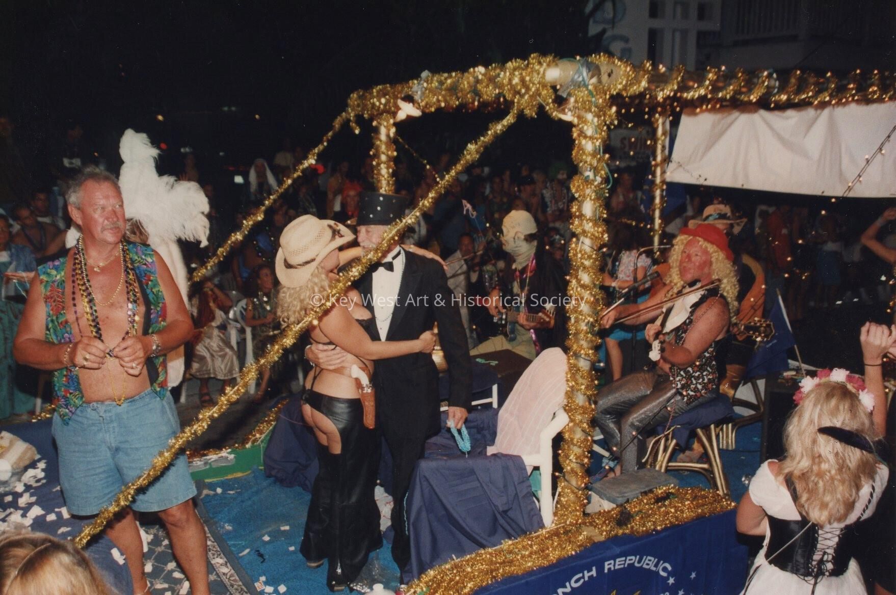 A float in the parade.
