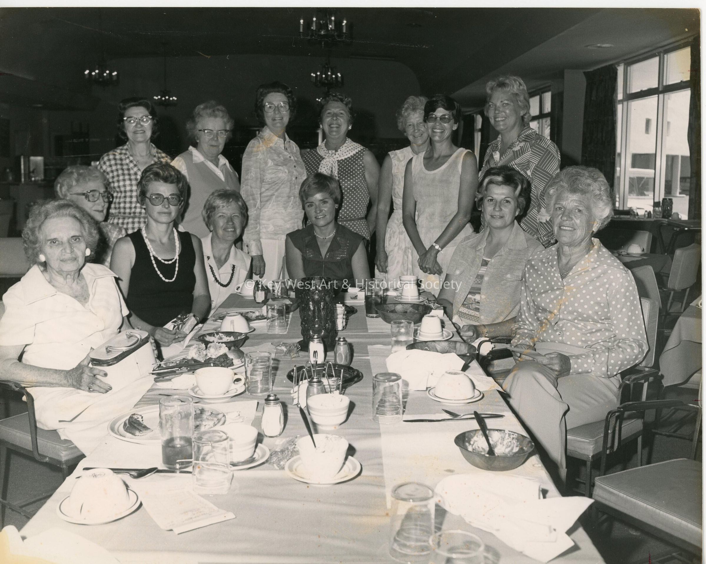 A group of unknown woman at a get together