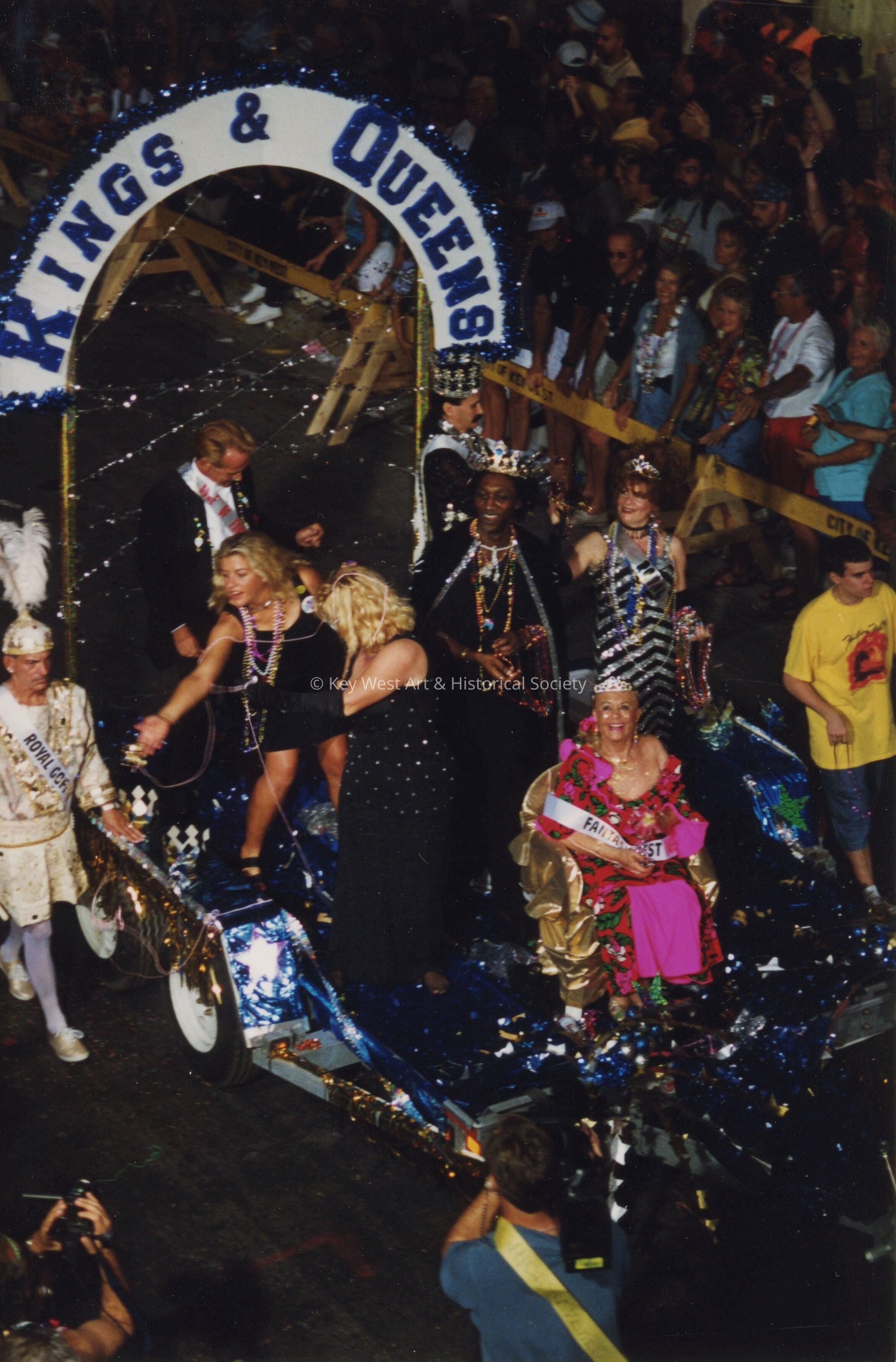 A float in the parade.