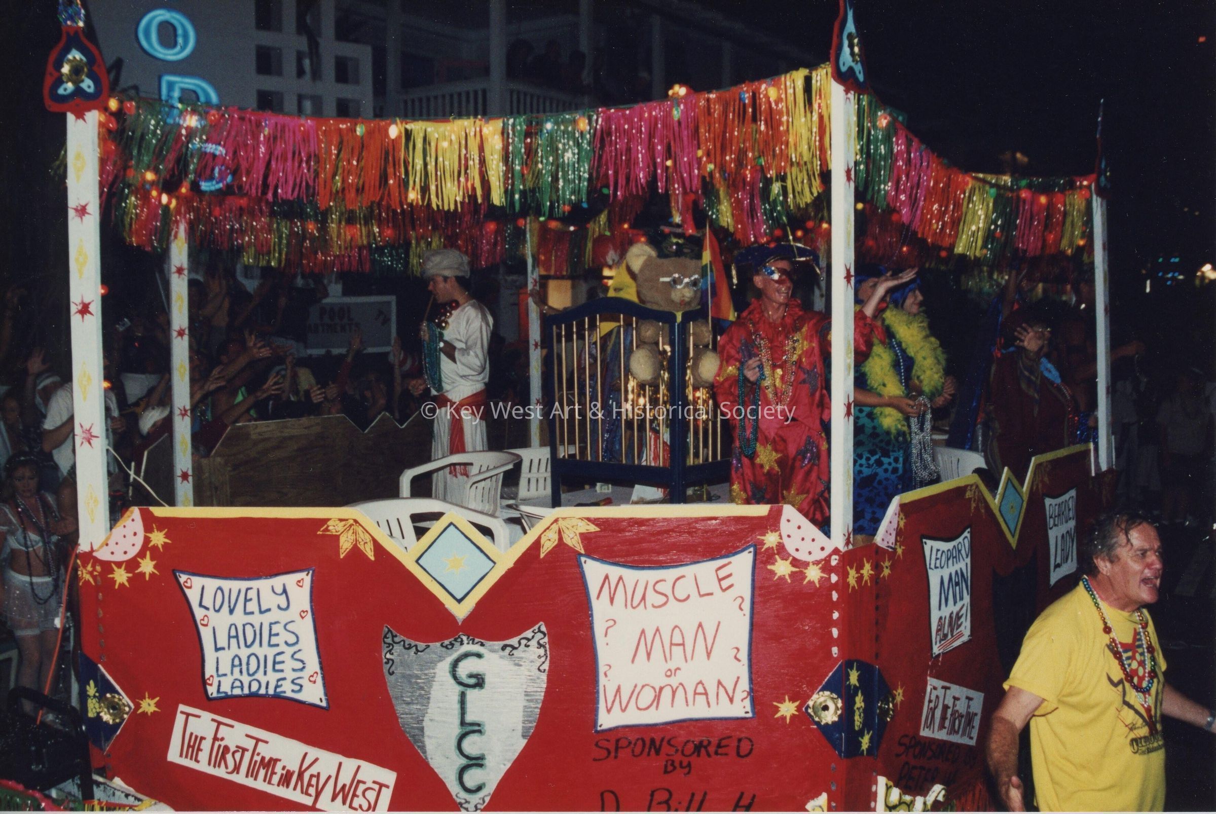 A float in the parade.