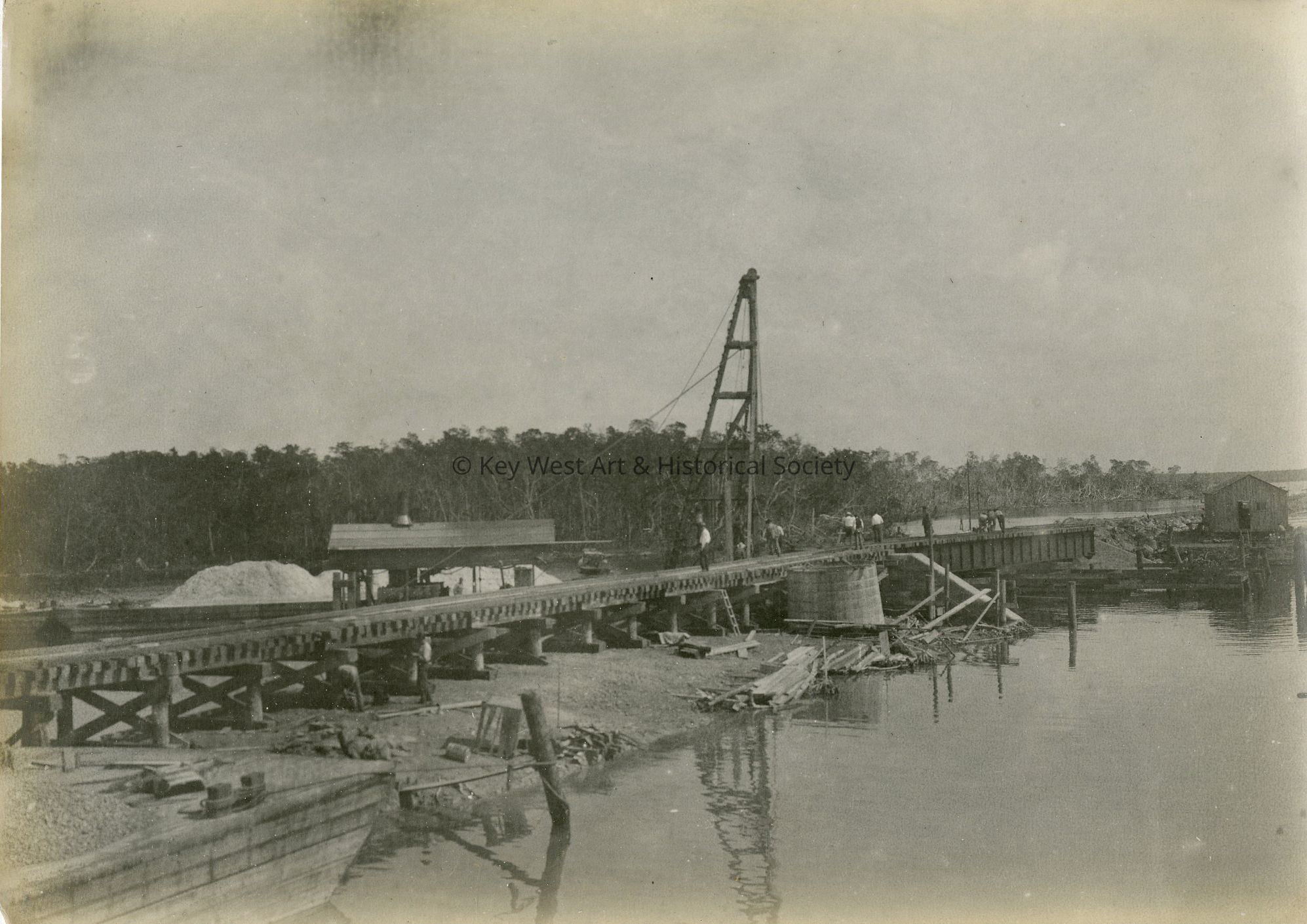 Building the Oversea Railway; © Key West Art & Historical Society