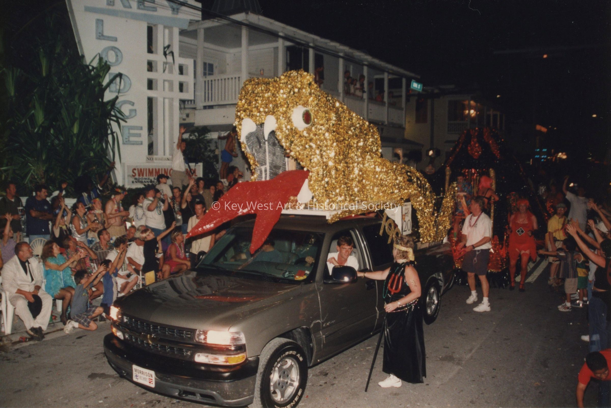 A float in the parade.