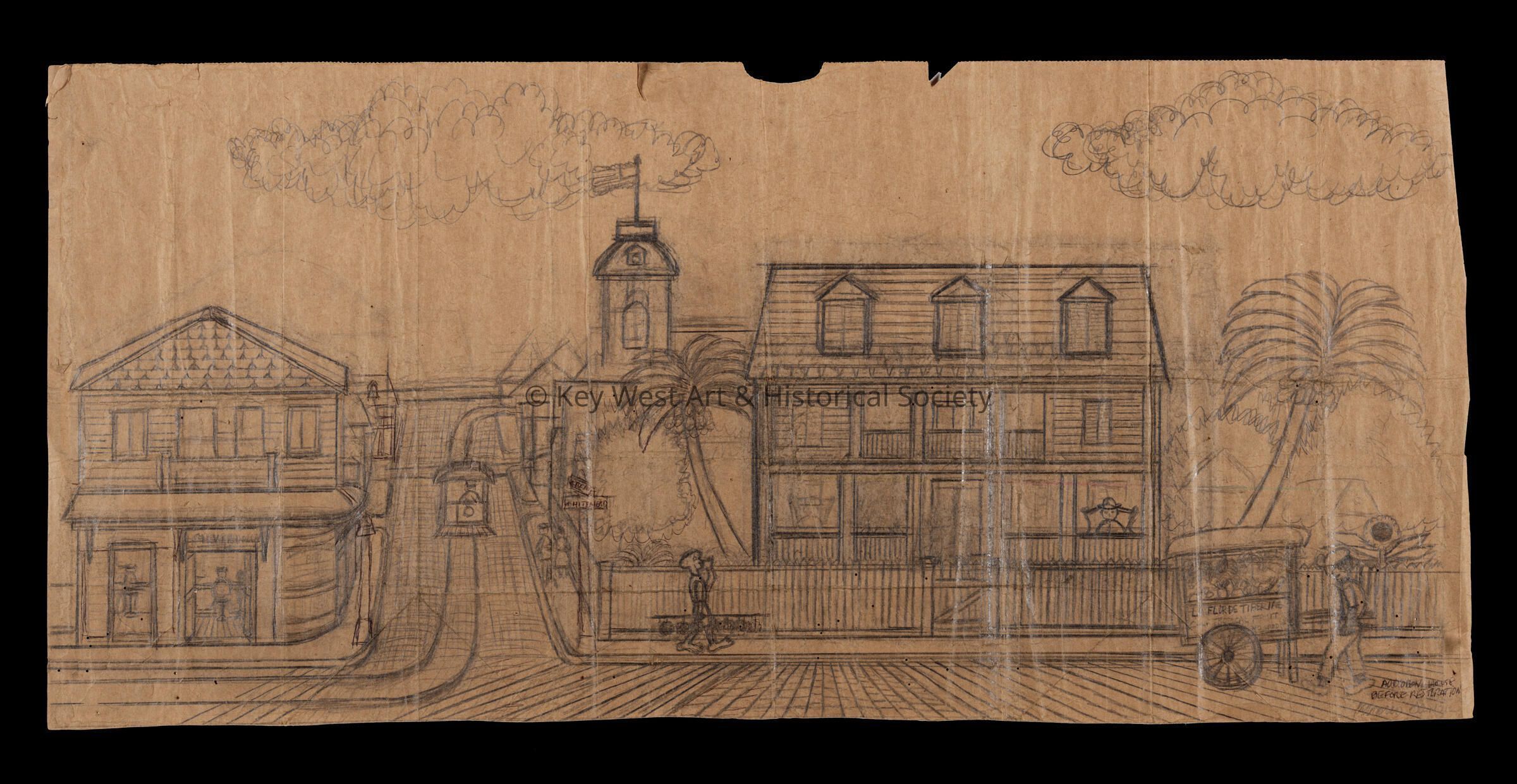 Audubon House Before Restoration; © Key West Art & Historical Society