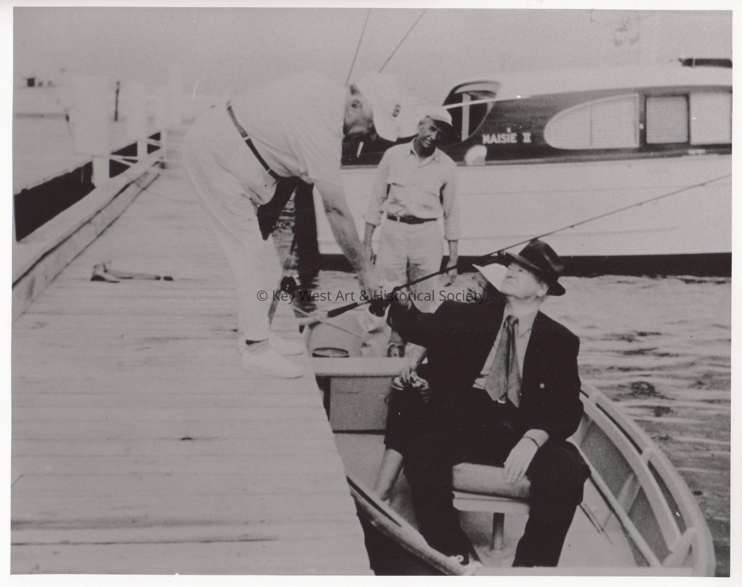 Herbert Hoover at Key Largo Anglers Club; © Key West Art & Historical Society