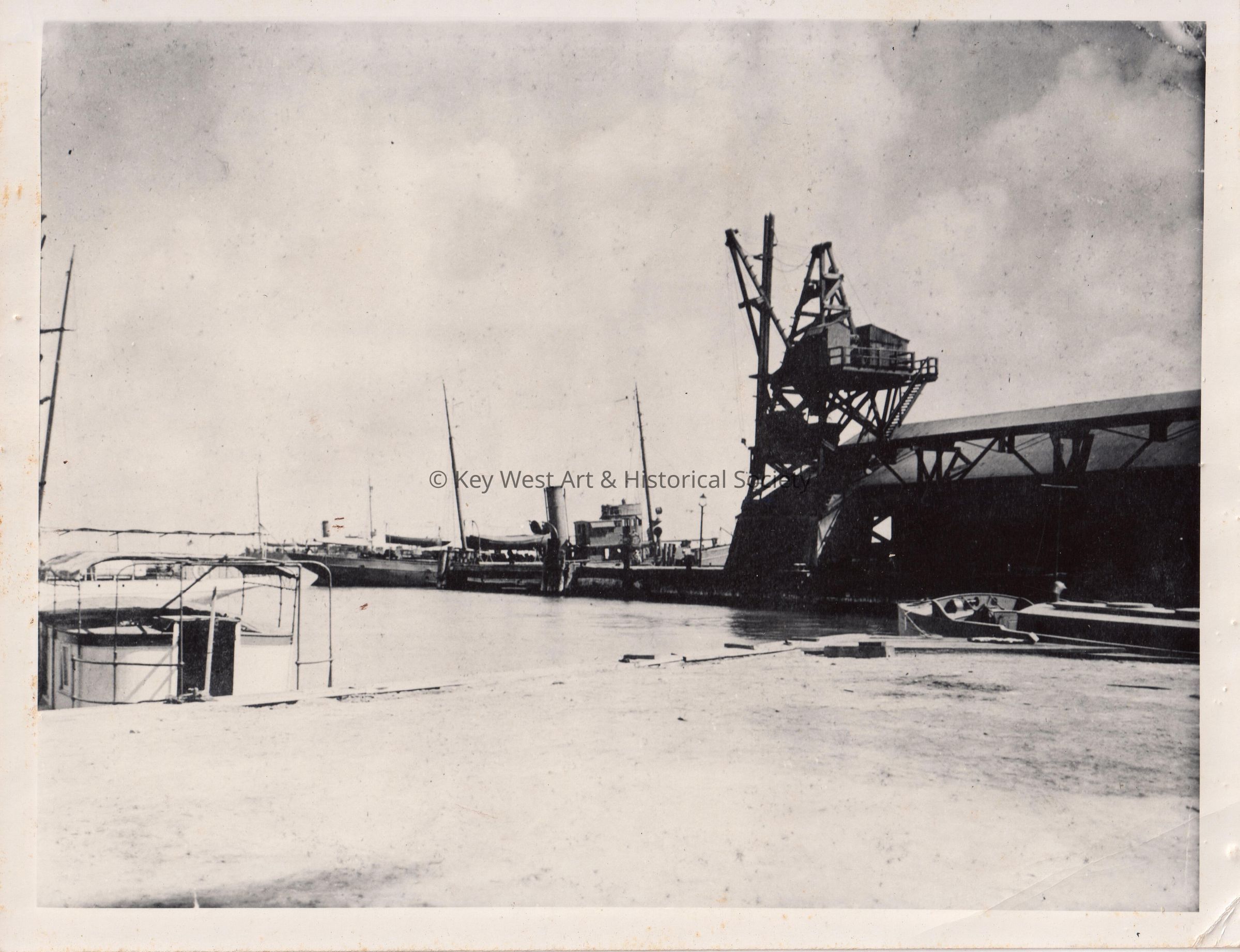 A Pile Driver Repairing Pier A at the Key West Naval Station picture number 1