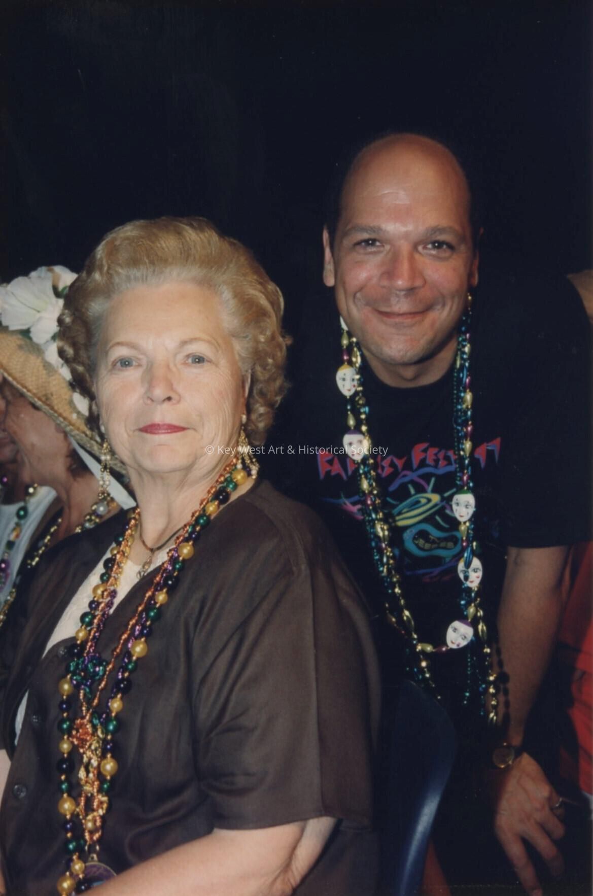 An unknown woman and man.