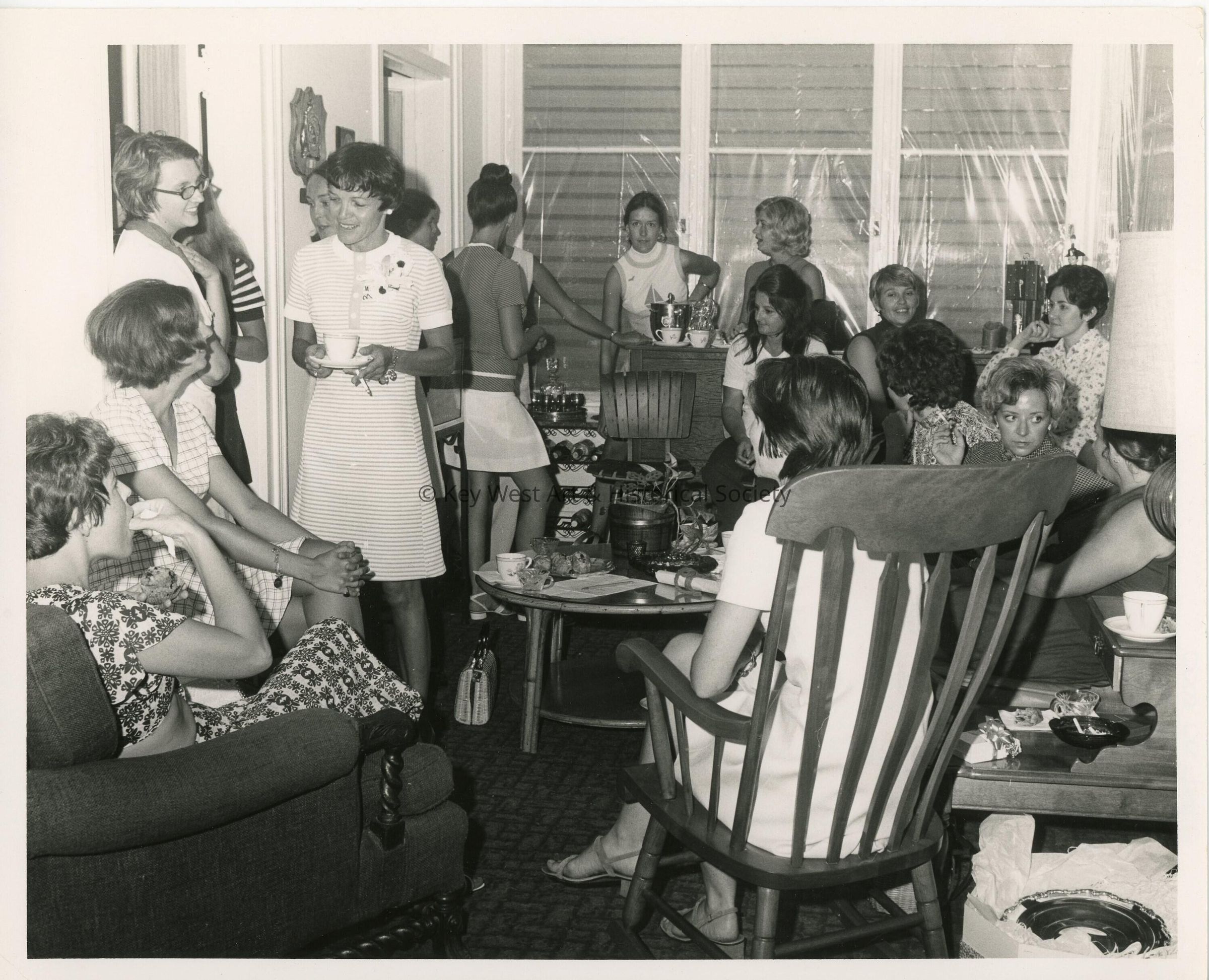 A group of unknown woman at a get together