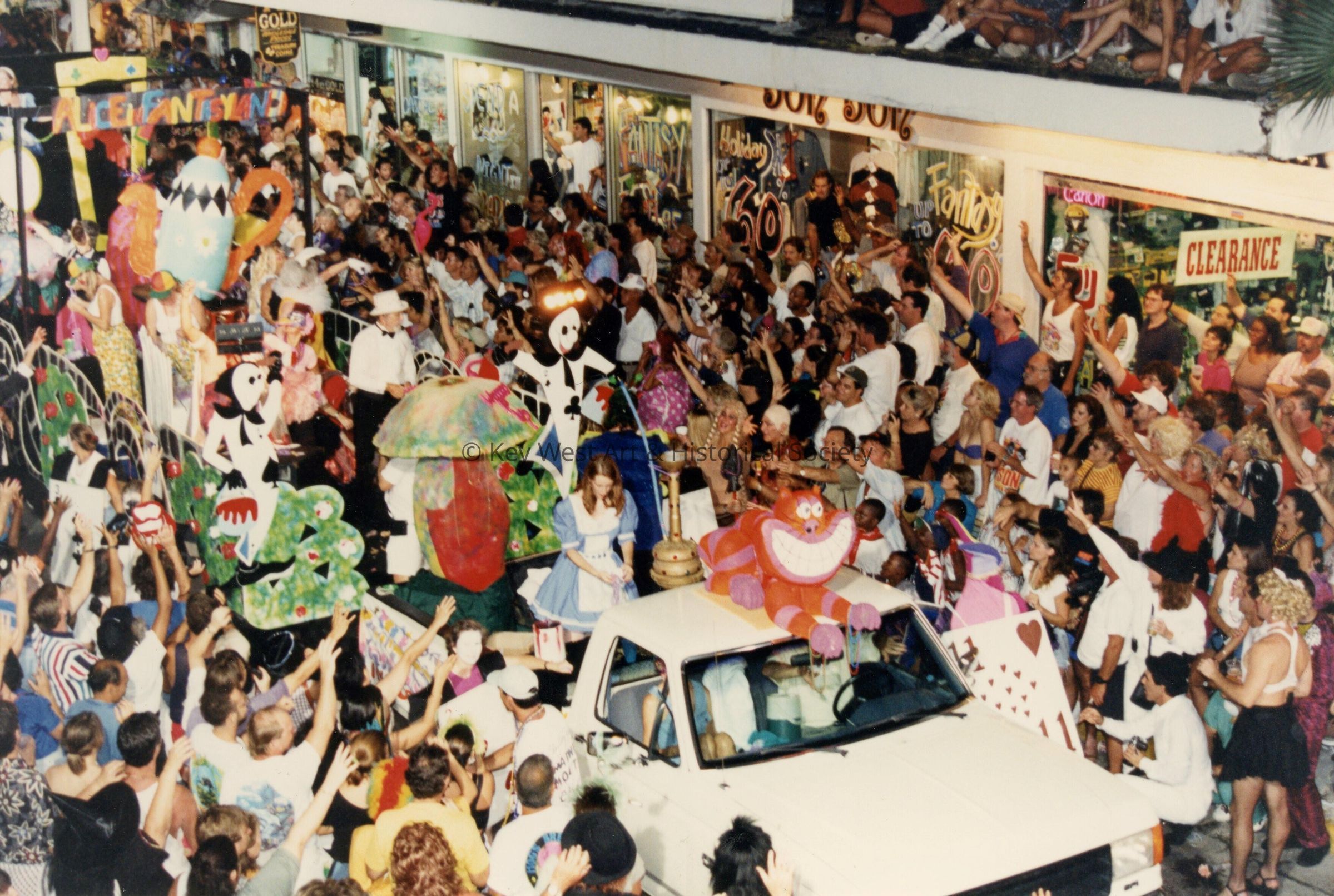 A float in the parade.
