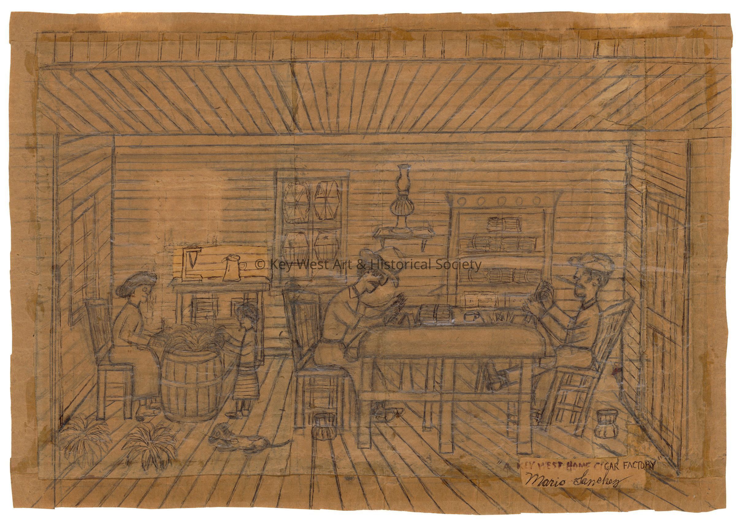 A Key West Home Cigar Factory; © Key West Art & Historical Society