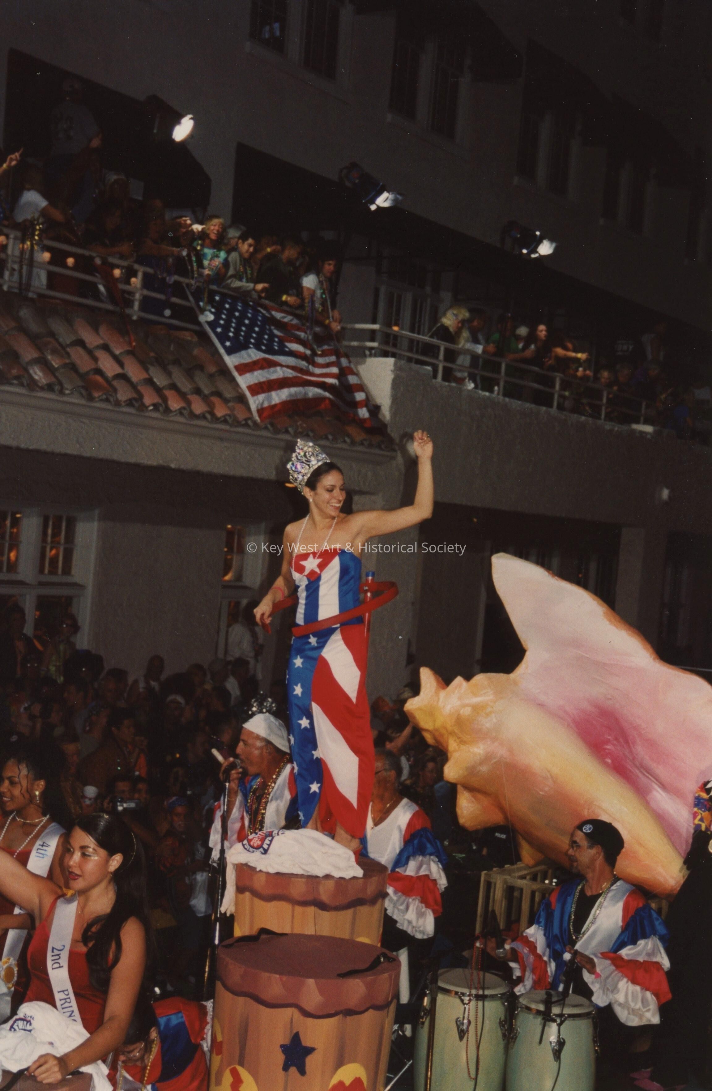 A float in the parade.