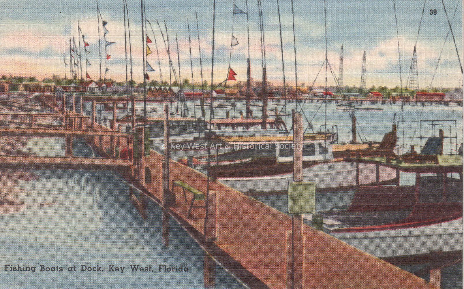 Fishing Boats at Dock, Key West, Florida