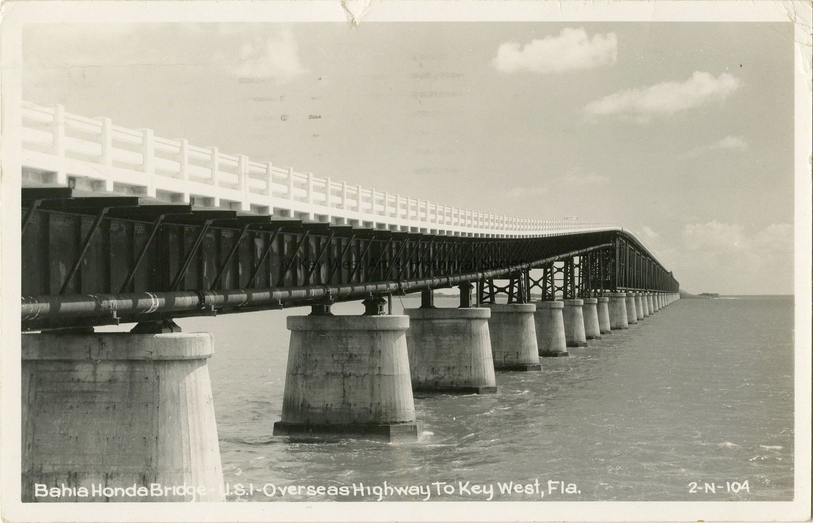 Bahia Honda Bridge, U.S. 1 Overseas Highway to Key West, Fla.; © Key West Art & Historical Society