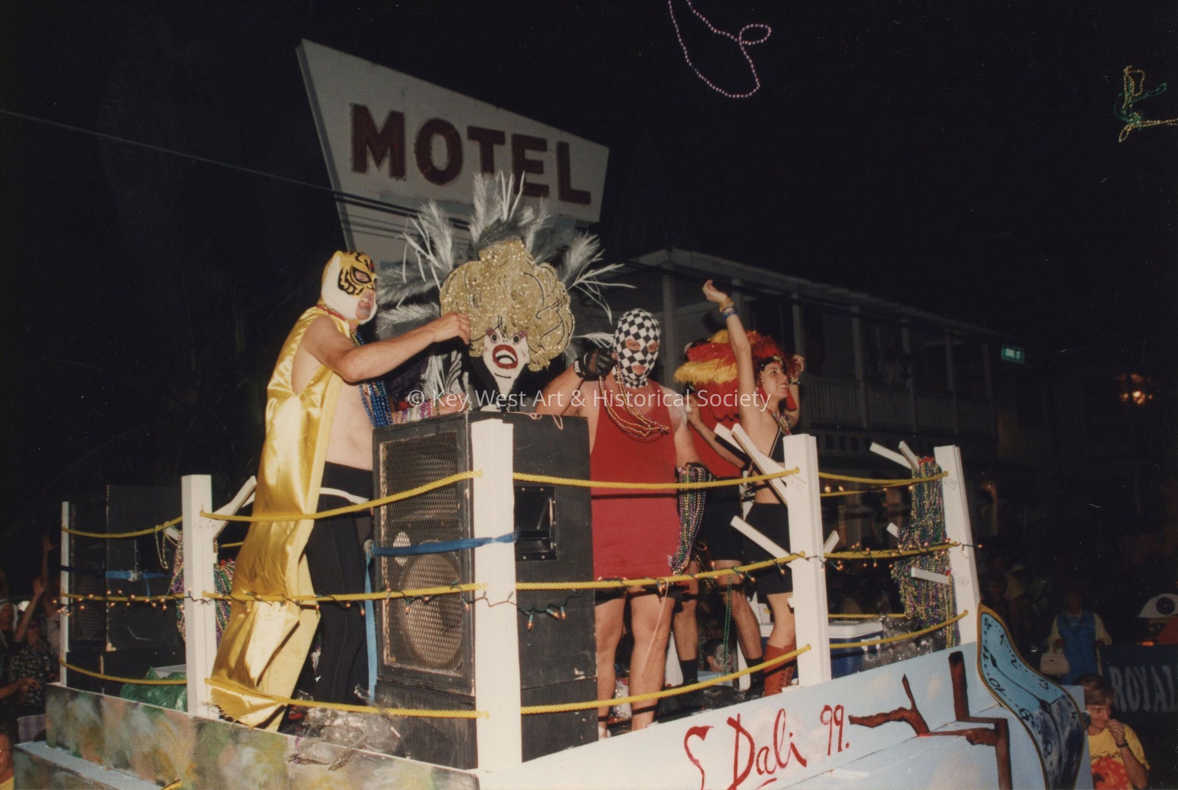 A float in the parade.
