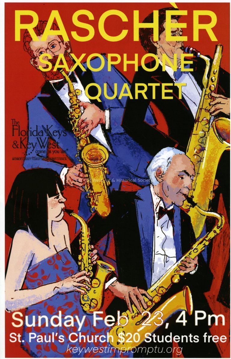 'Rascher Saxophone Quartet' Impromptu Classical Concerts Poster picture number 1