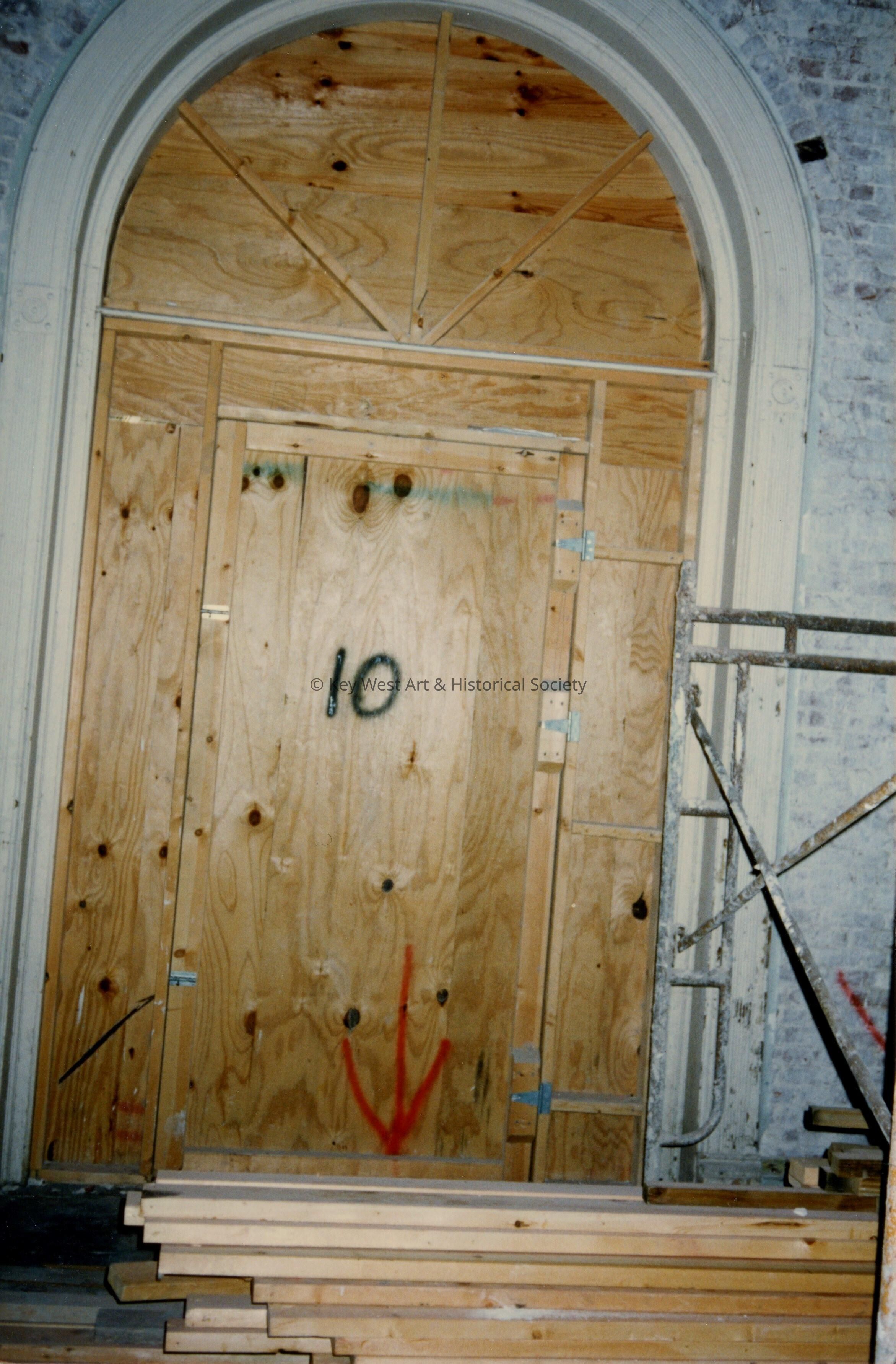 A window labeled number 10.