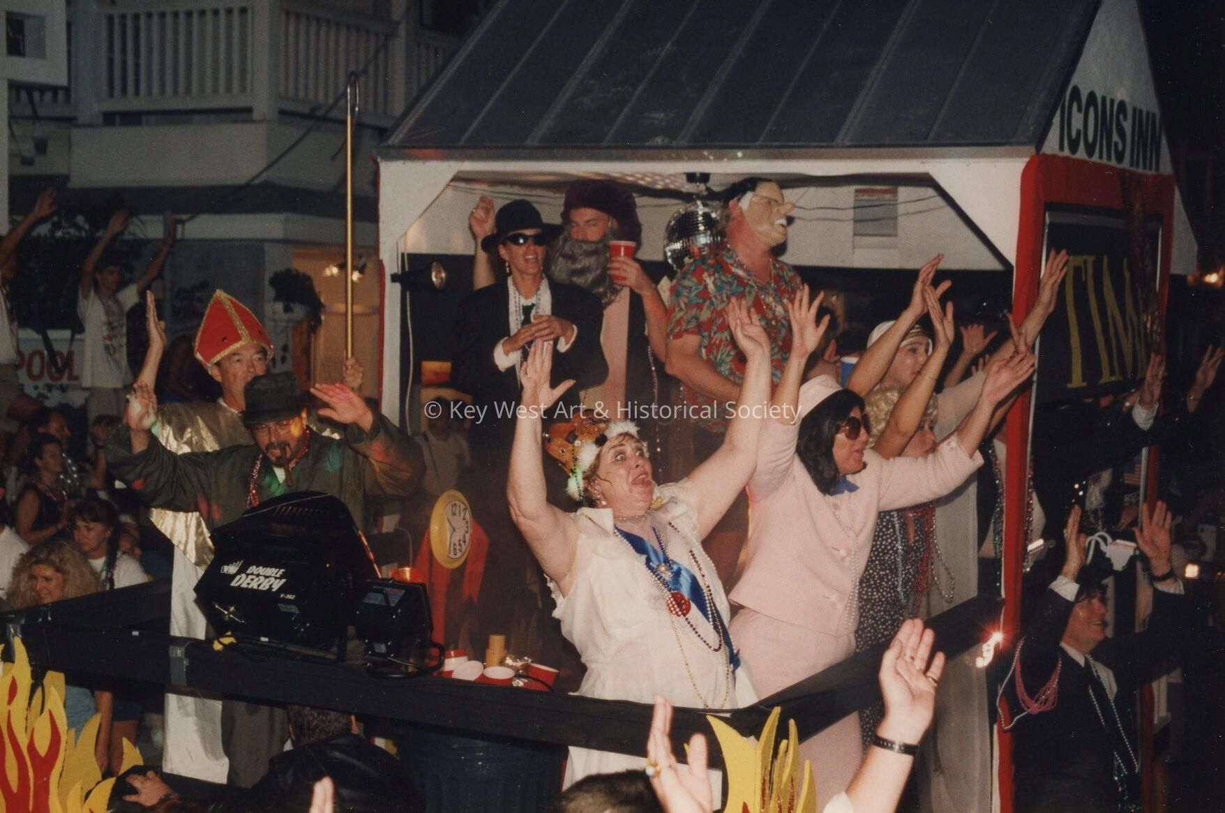 A float in the parade.