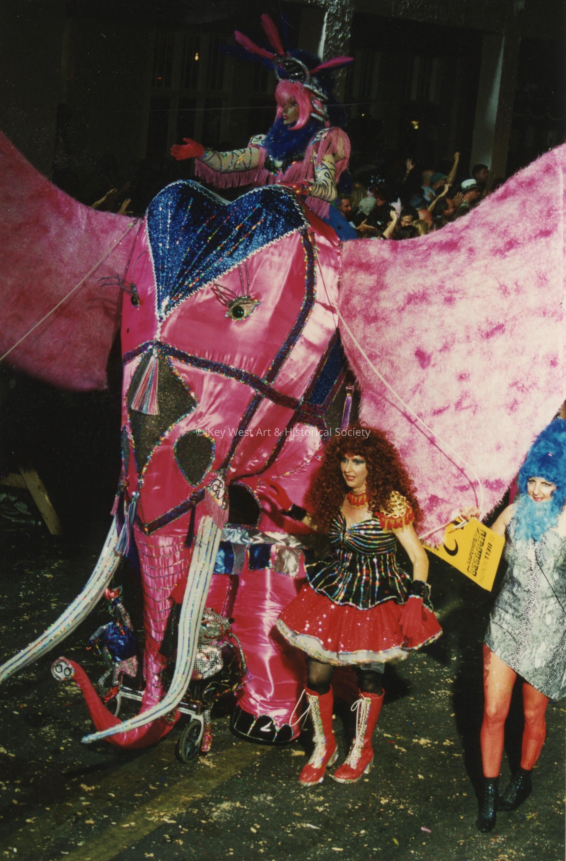 A float in the parade.