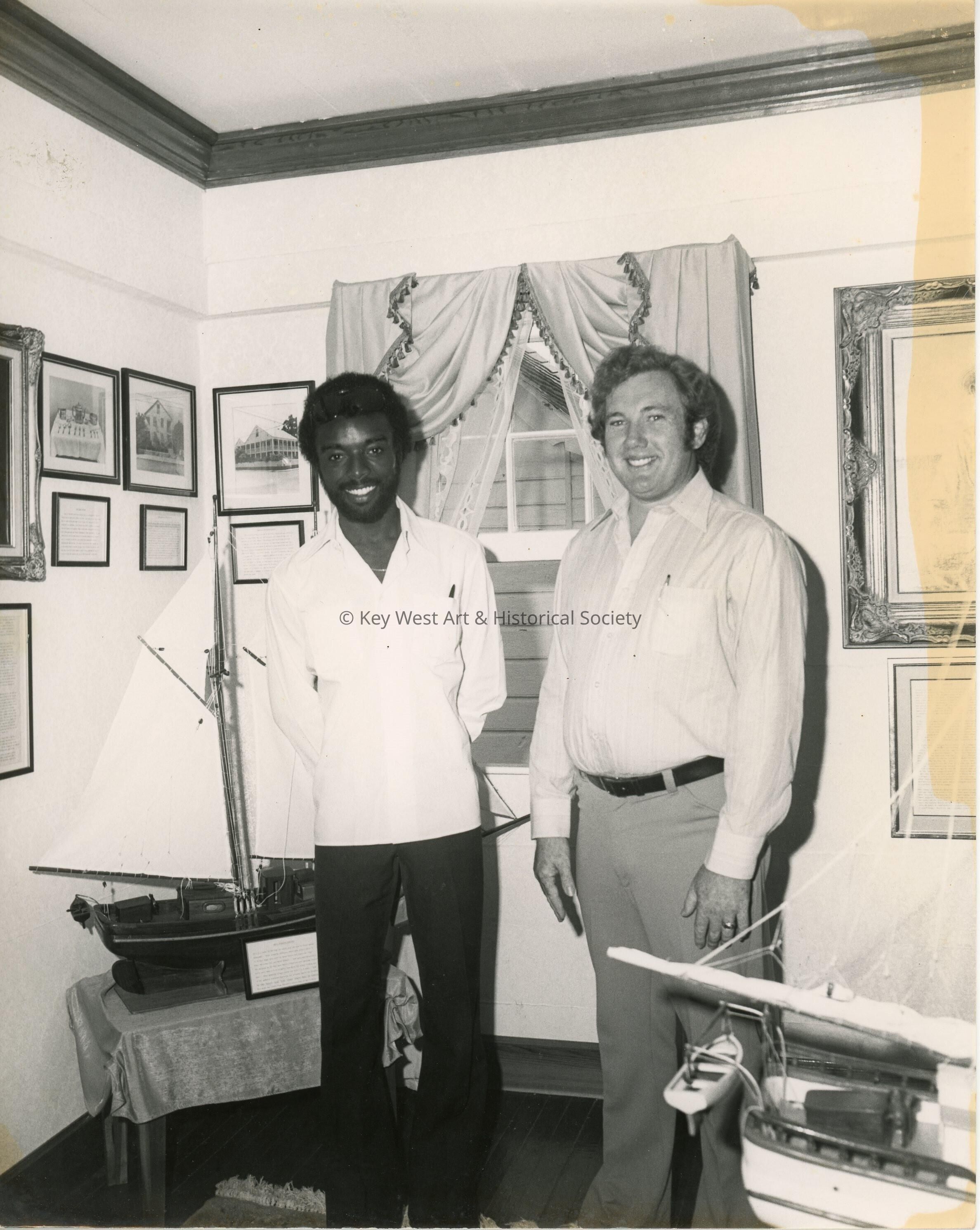 Alton Lowe at the Albert Lowe Museum, Green Turtle Cay