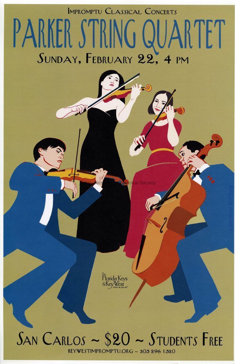 'Parker String Quartet' Impromptu Classical Concerts Poster picture number 1