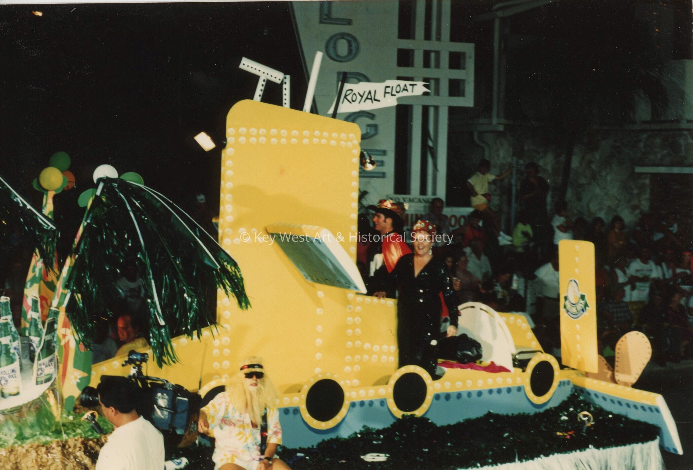 A float in the parade.