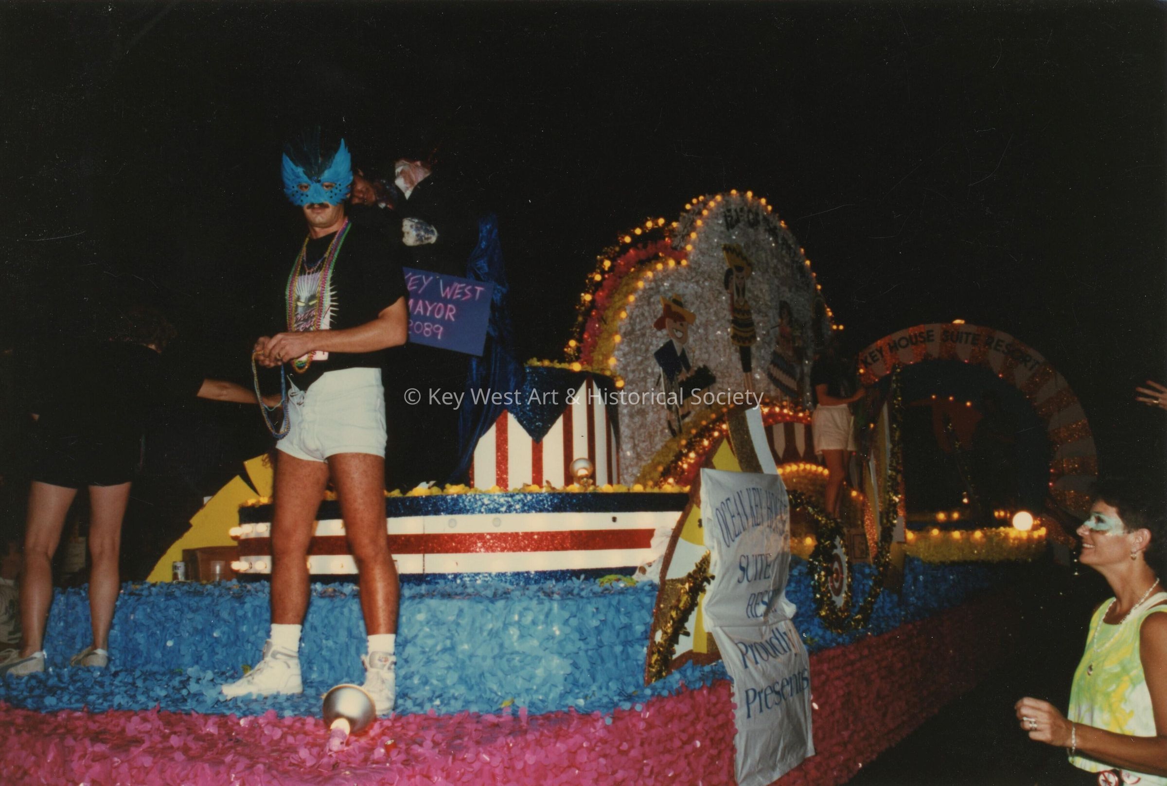 A float in the parade.