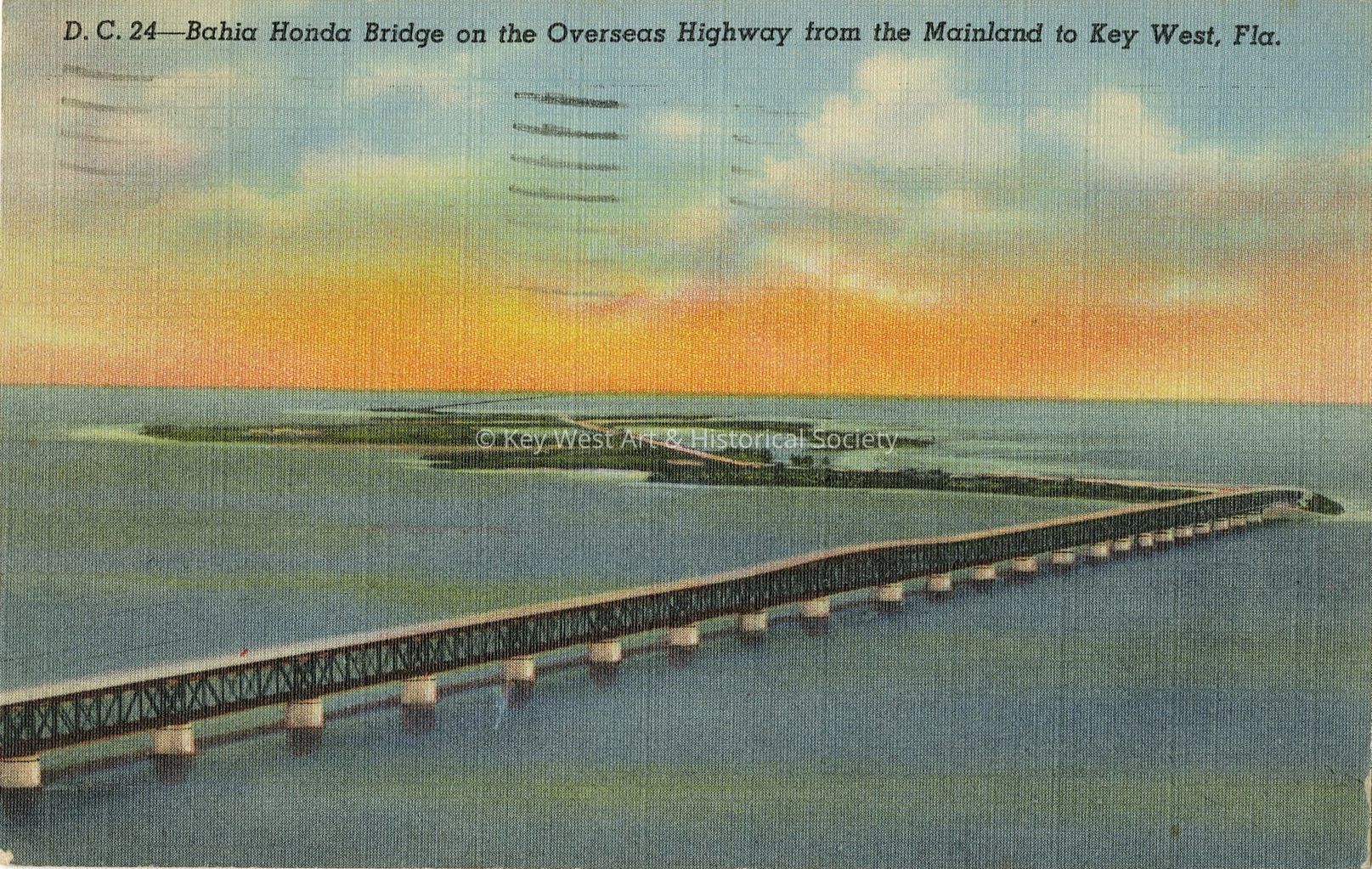 Bahia Honda Bridge on the Overseas Highway from the Mainland to Key West, Fla.; © Key West Art & Historical Society
